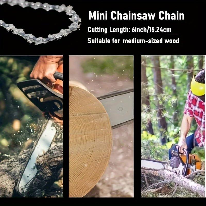 Cadenas de Reemplazo para Mini Motosierra UYEIKMLOP 10 y 15 cm