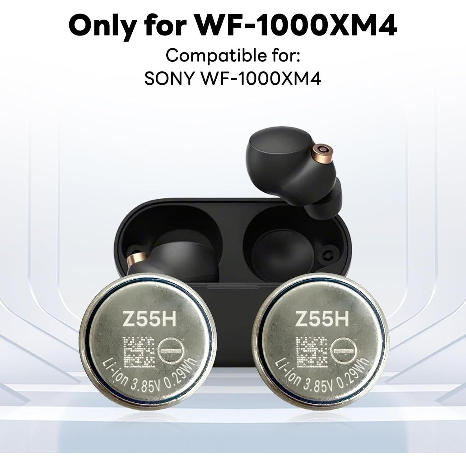 Batería Z55H 75mAh 2pack para auriculares Sony WF-1000XM4