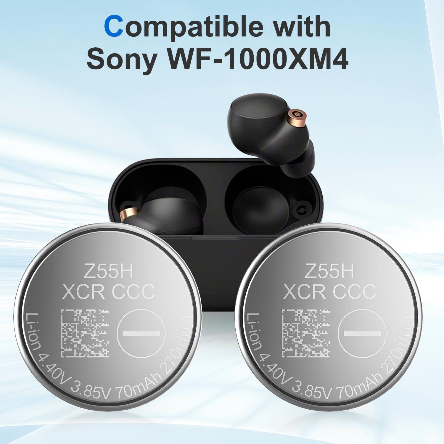 Batería de Reemplazo Z55H para Auriculares Sony WF-1000XM4