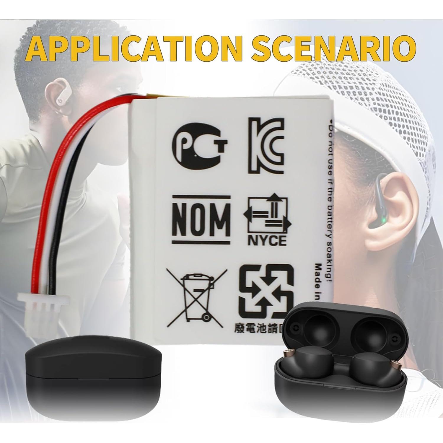 Batería de Reemplazo 702428 para Estuche Sony WF-1000XM4 520mAh