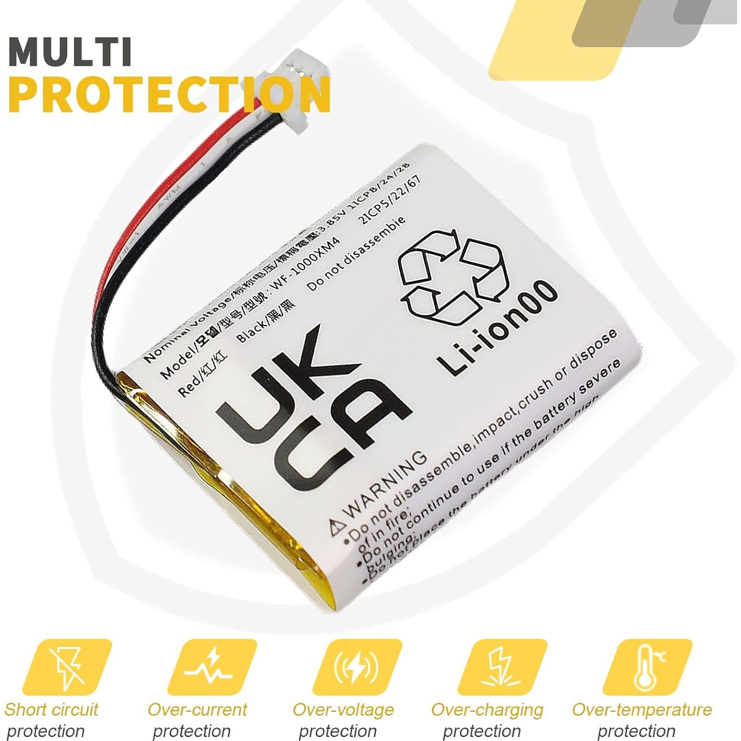 Batería de Reemplazo 702428 para Estuche Sony WF-1000XM4 520mAh