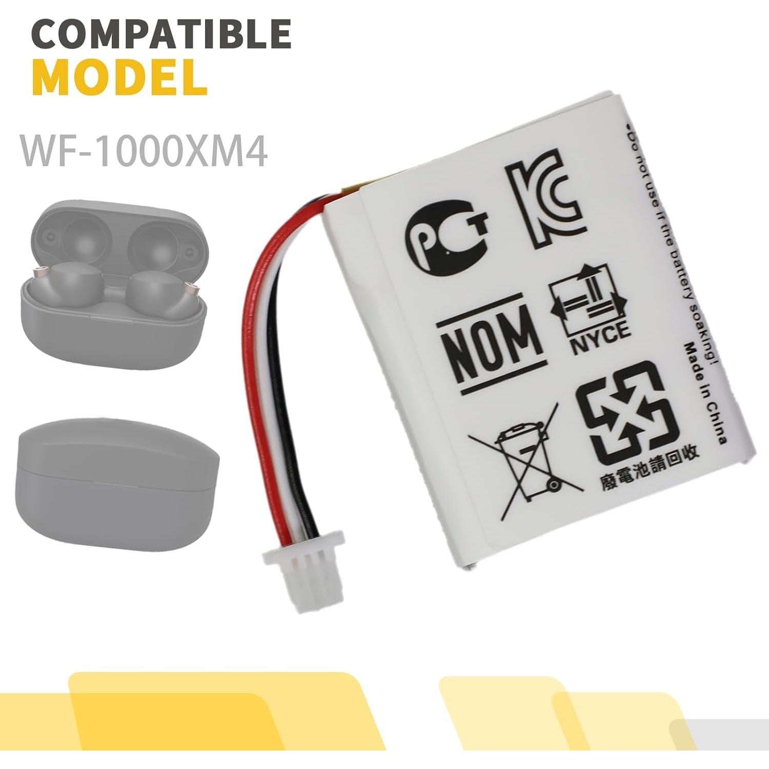 Batería de Reemplazo 702428 para Estuche Sony WF-1000XM4 520mAh