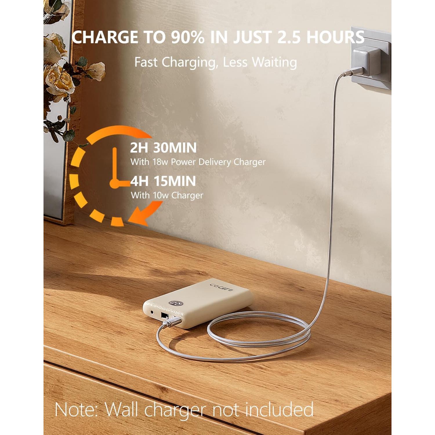 Batería Calentada ColdBye 10000mAh 7.4V con Pantalla LED