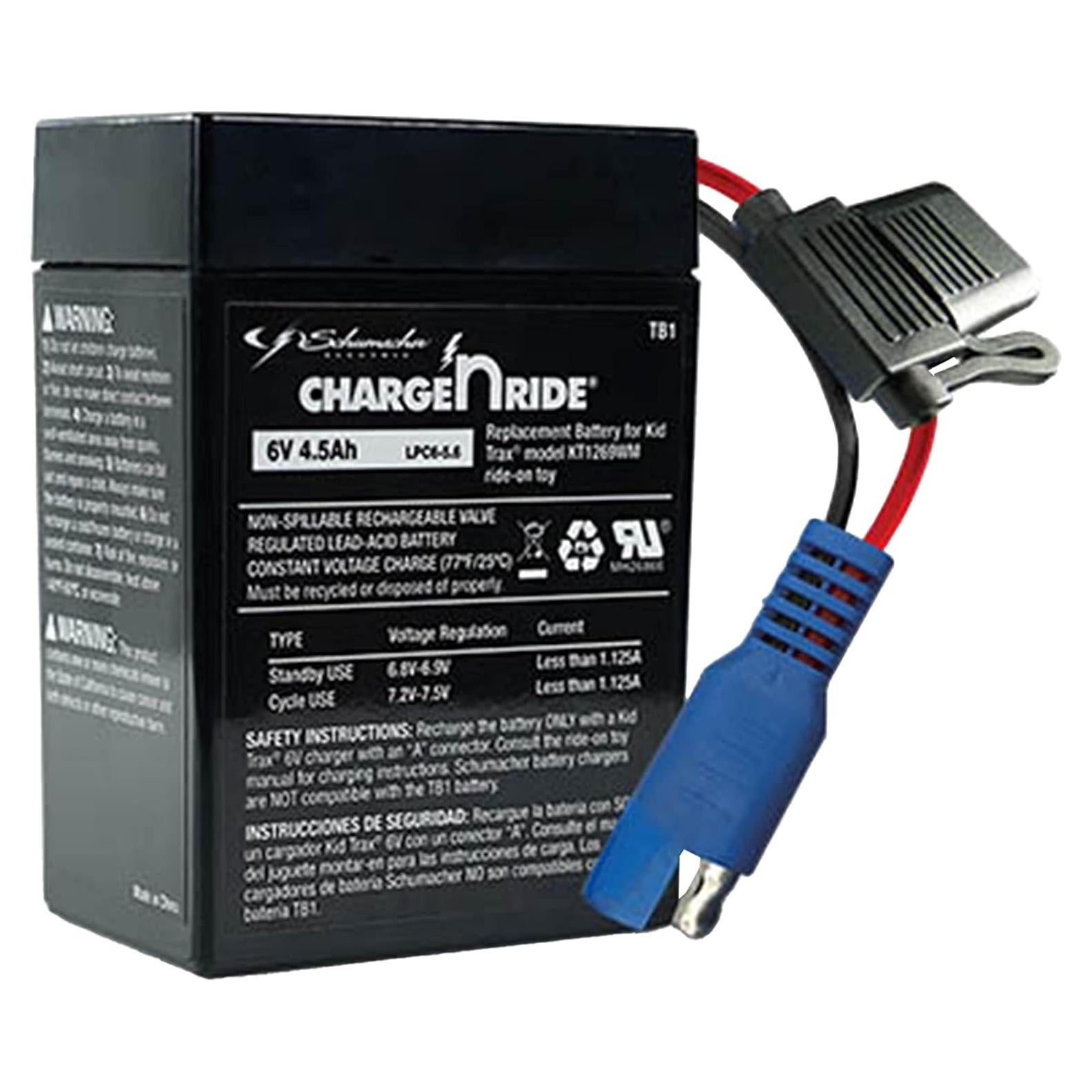 Batería recargable 6V Schumacher TB1 4.5Ah para juguetes