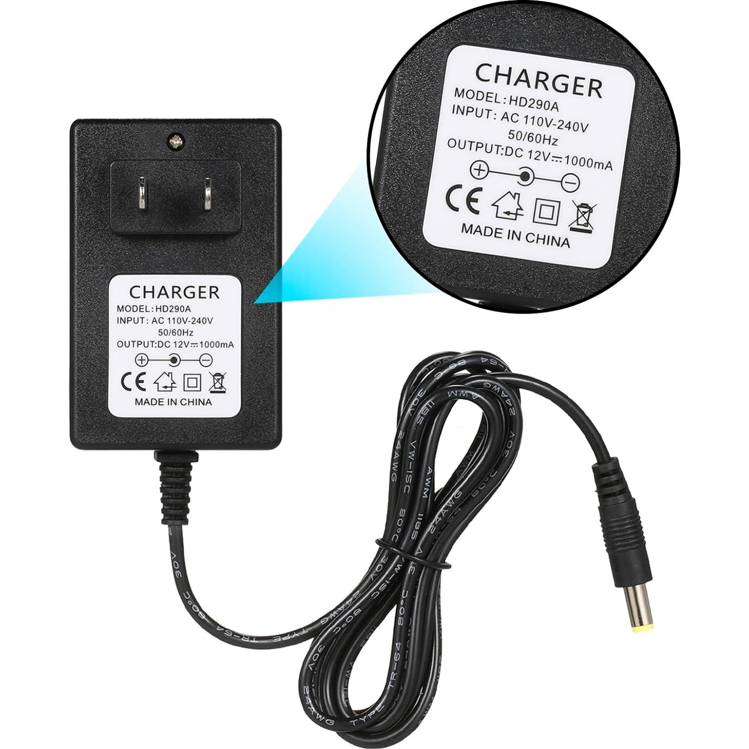 Cargador 12V TUAGUI para coche de paseo infantil - 1000mA