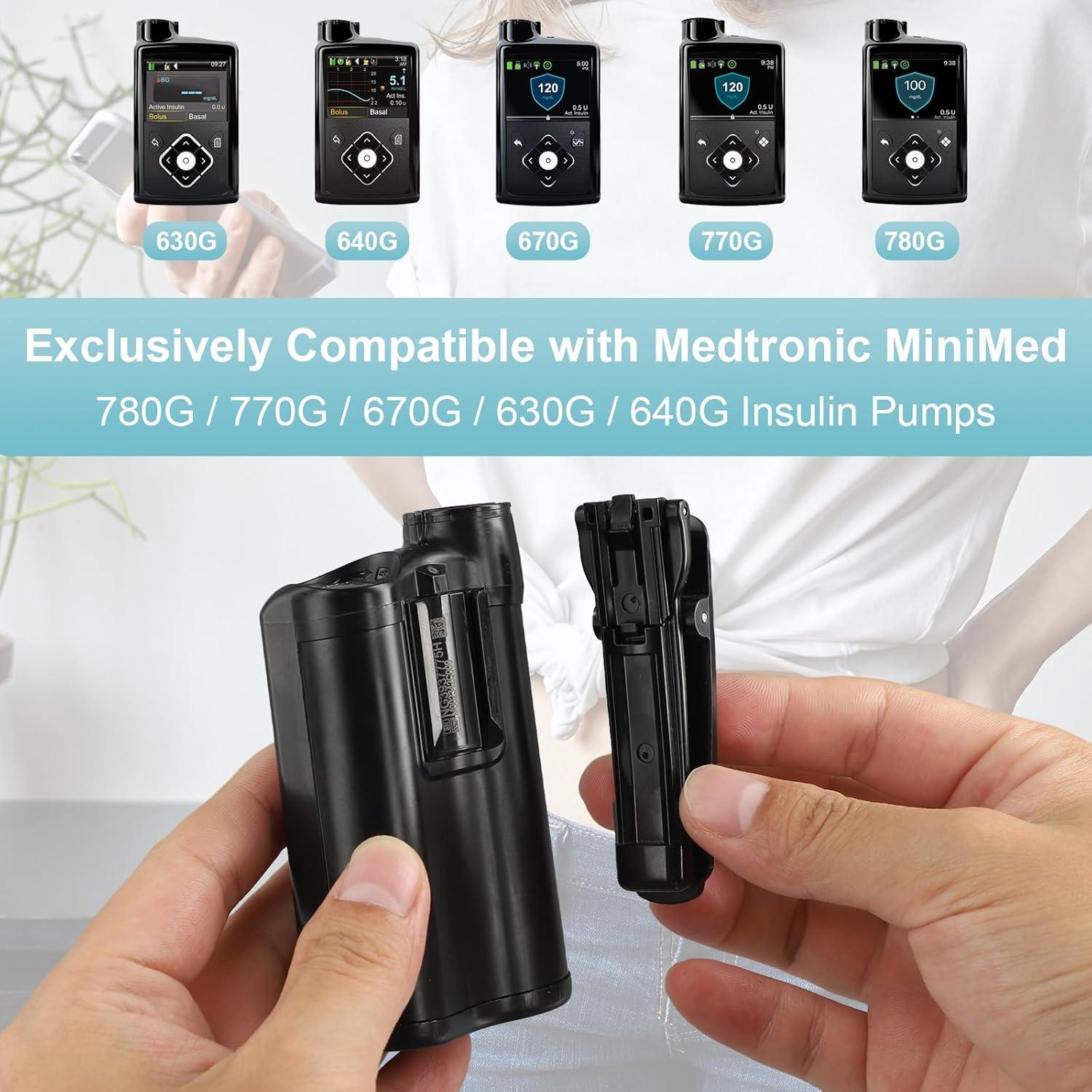 Clip de Cintura VigorKeeper 2Pcs para Bomba Medtronic MiniMed 780G 770G 670G 630G 640G