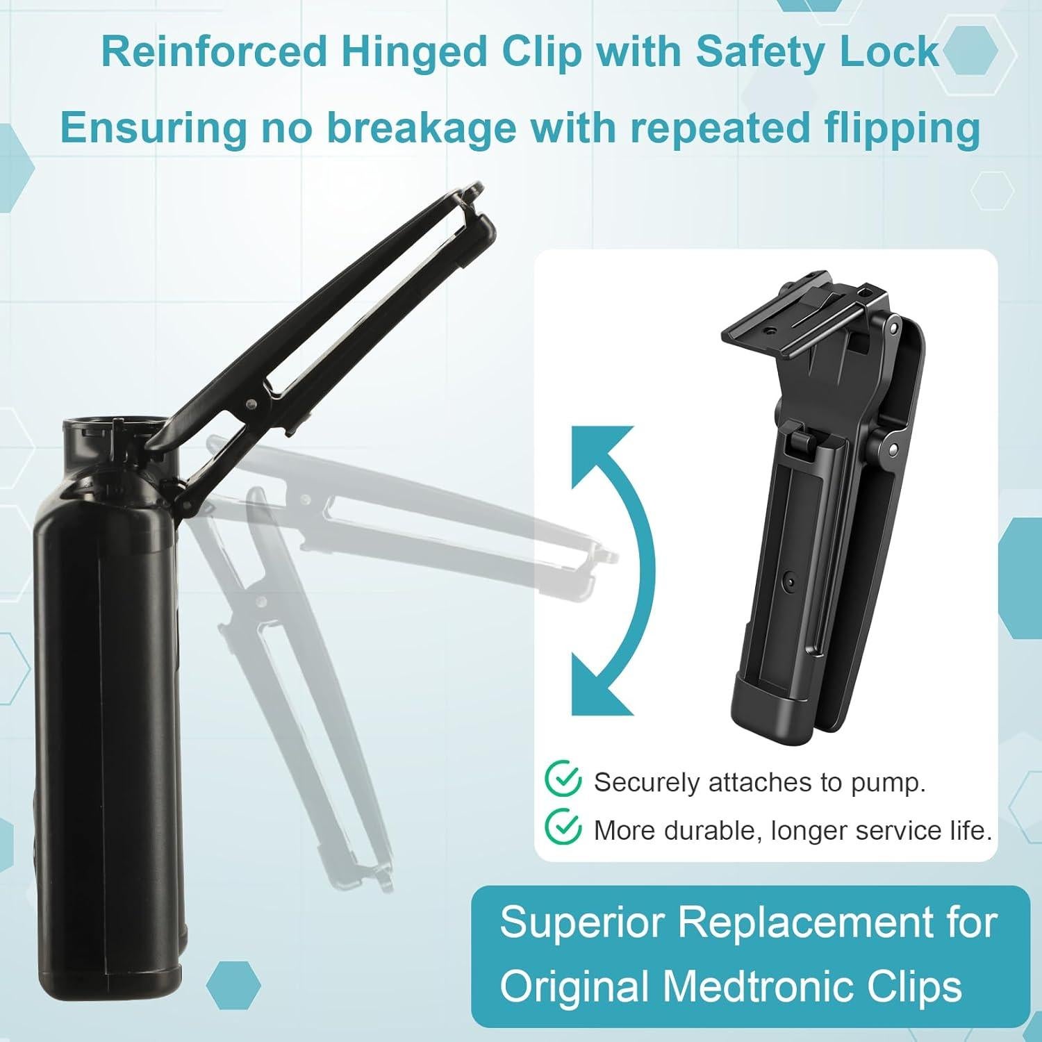 Clip de Cintura VigorKeeper 2Pcs para Bomba Medtronic MiniMed 780G 770G 670G 630G 640G