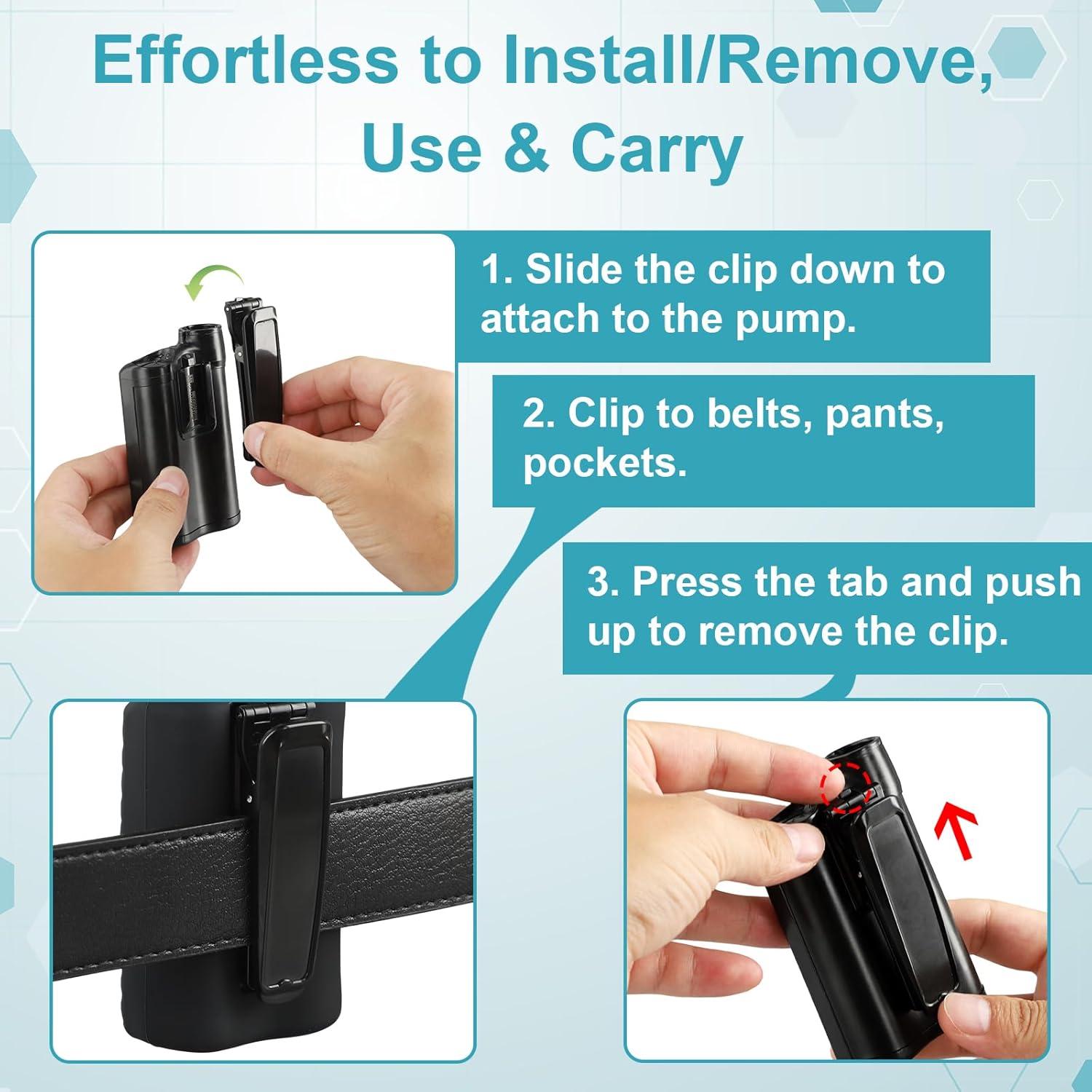 Clip de Cintura VigorKeeper 2Pcs para Bomba Medtronic MiniMed 780G 770G 670G 630G 640G