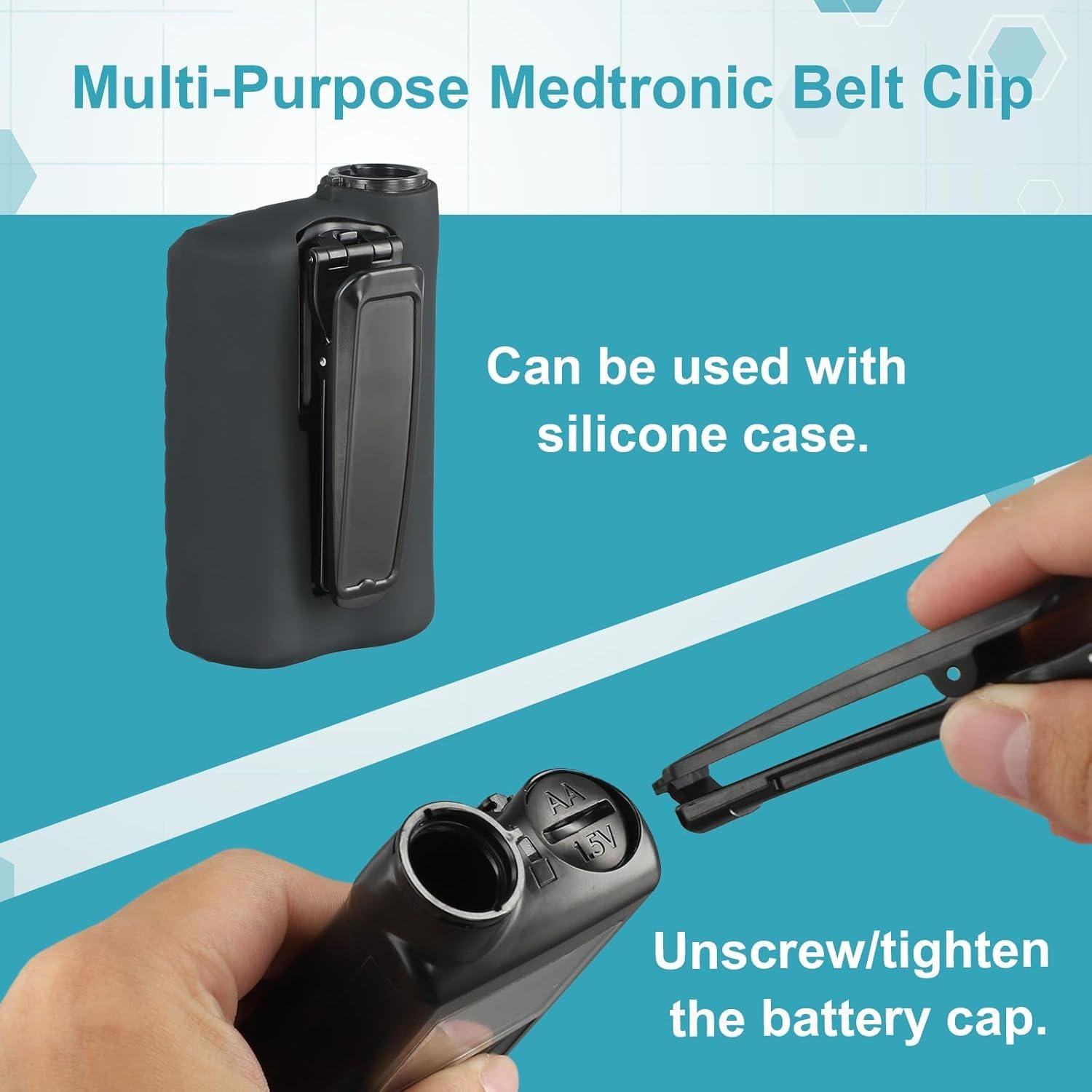 Clip de Cintura VigorKeeper 2Pcs para Bomba Medtronic MiniMed 780G 770G 670G 630G 640G