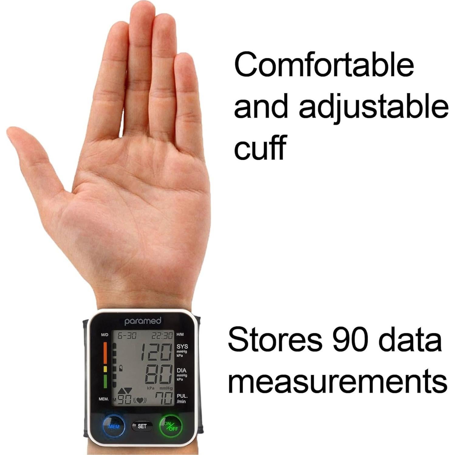 Monitor de Presión Arterial Automático Paramed PG-800A12 con Estuche
