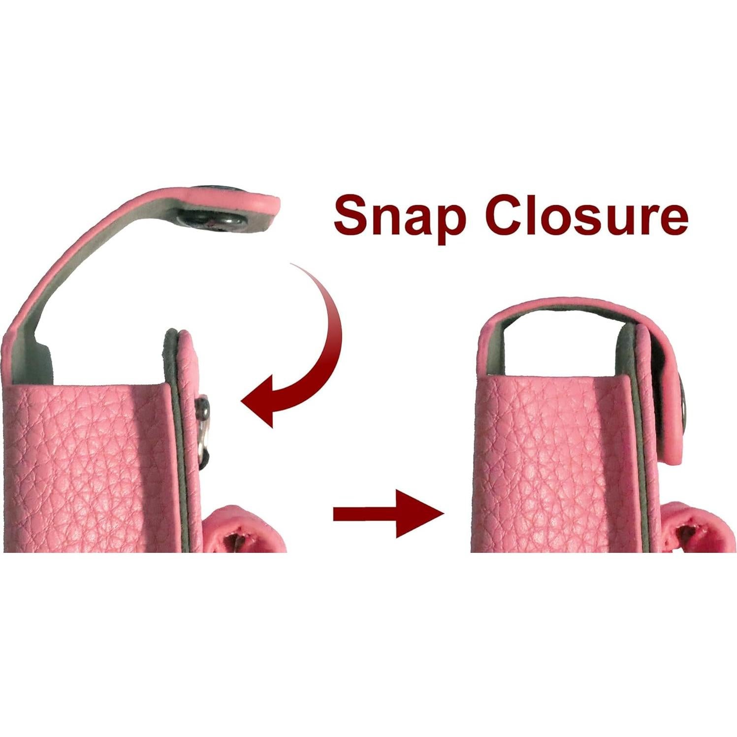 Funda de Cuero Ajustada Medtronic Minimed 630G 640G 650G 670G 770G 780G Rosa