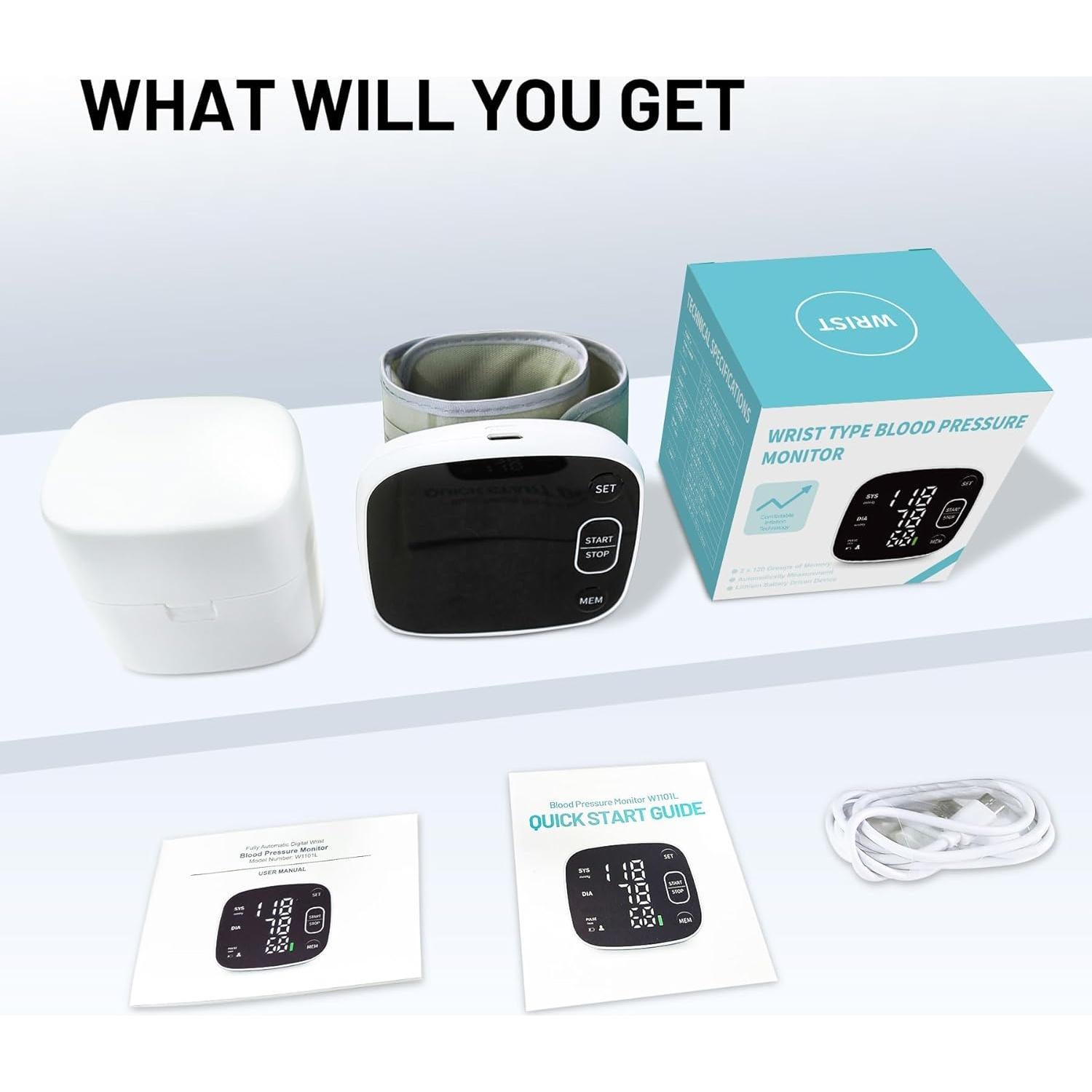 Monitor de Presión Arterial Automático Jamr W1101L Recargable