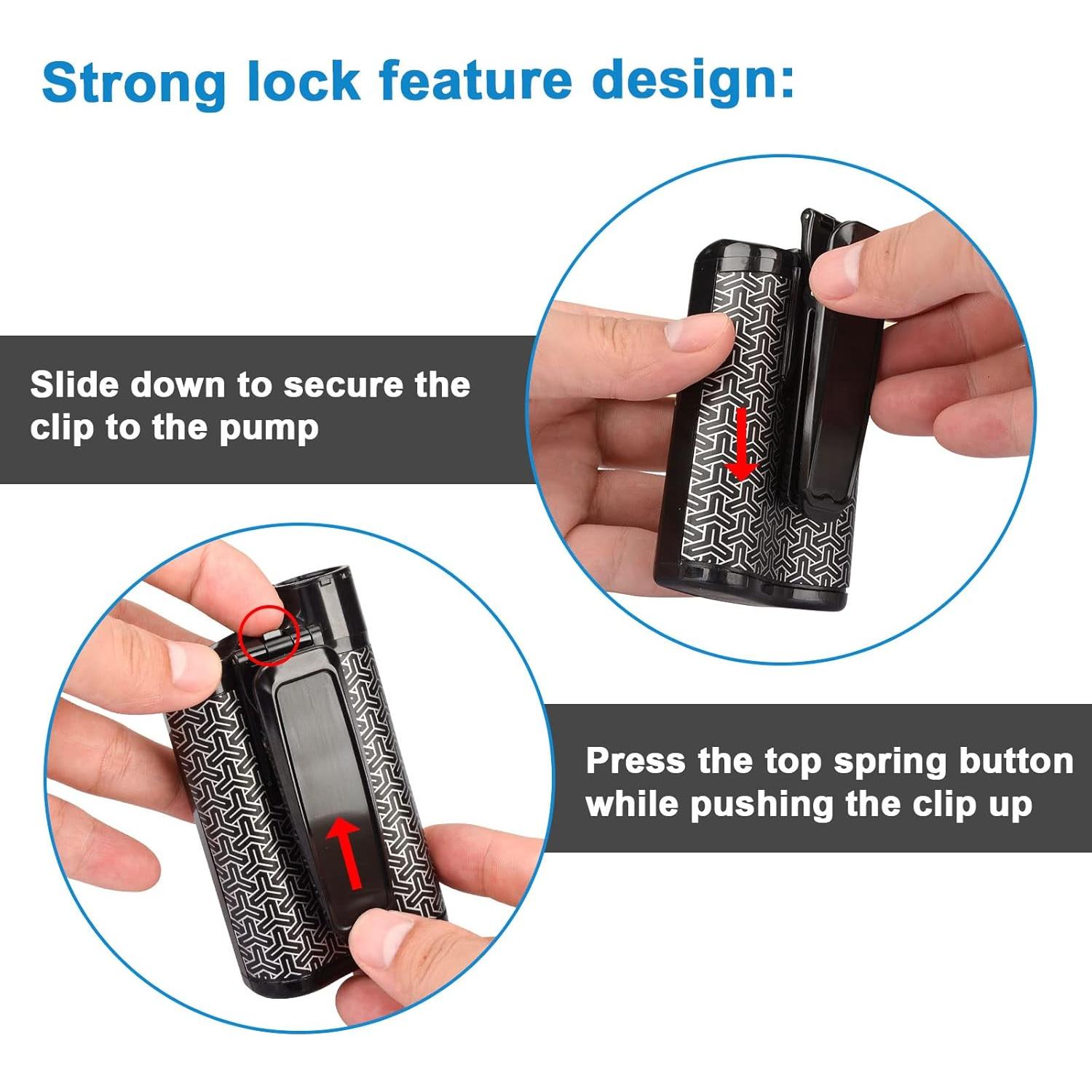 Clip de Bomba de Insulina iGuerburn para Medtronic MiniMed 630G 640G 670G 770G 780G - Negro