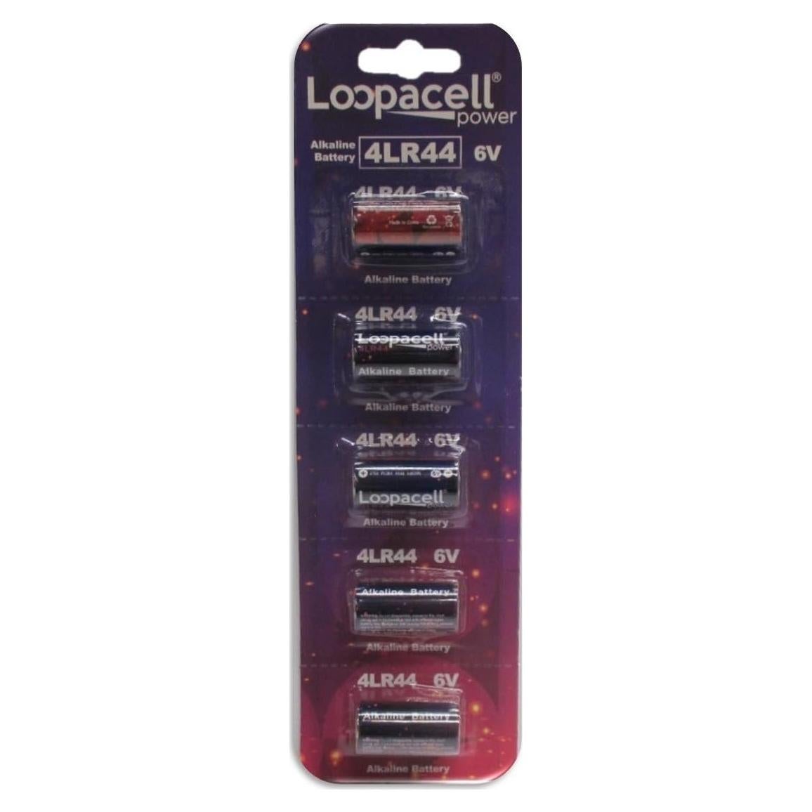 5 Baterías Alcalinas Loopacell 4LR44 6V para Dispositivos