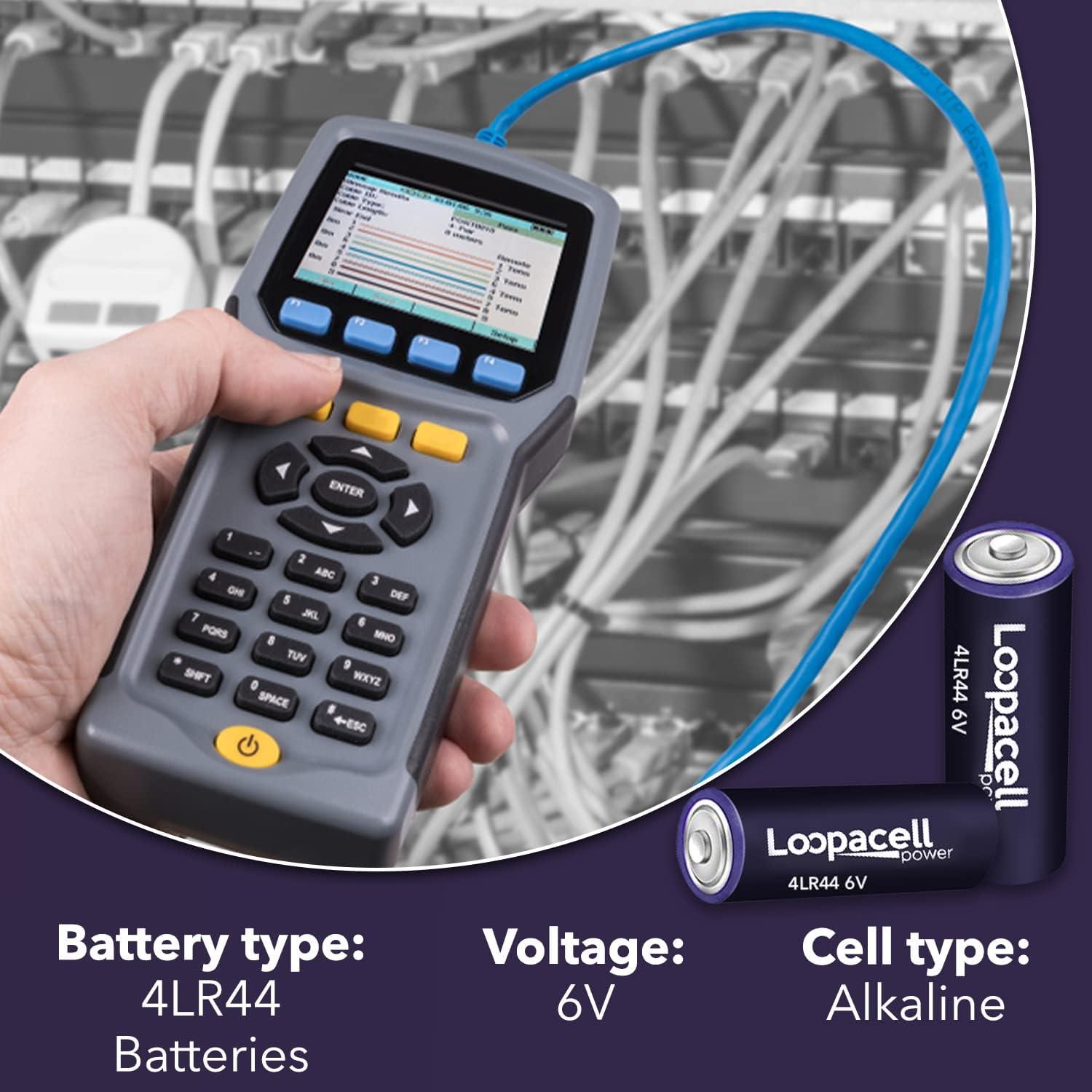 Paquete de 10 Baterías Alcalinas 4LR44 Loopacell 6V