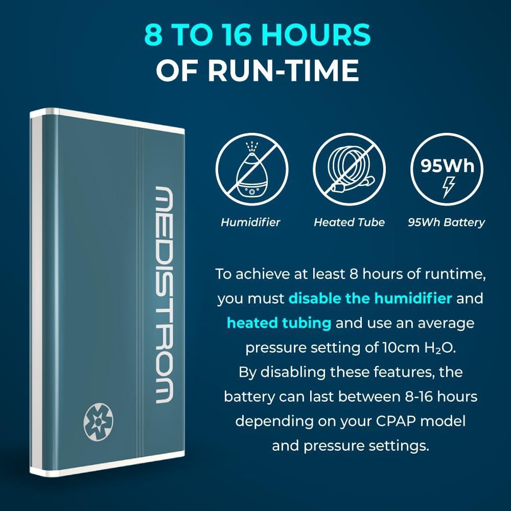 Batería Medistrom Pilot-24 Lite 95Wh para CPAP 24V