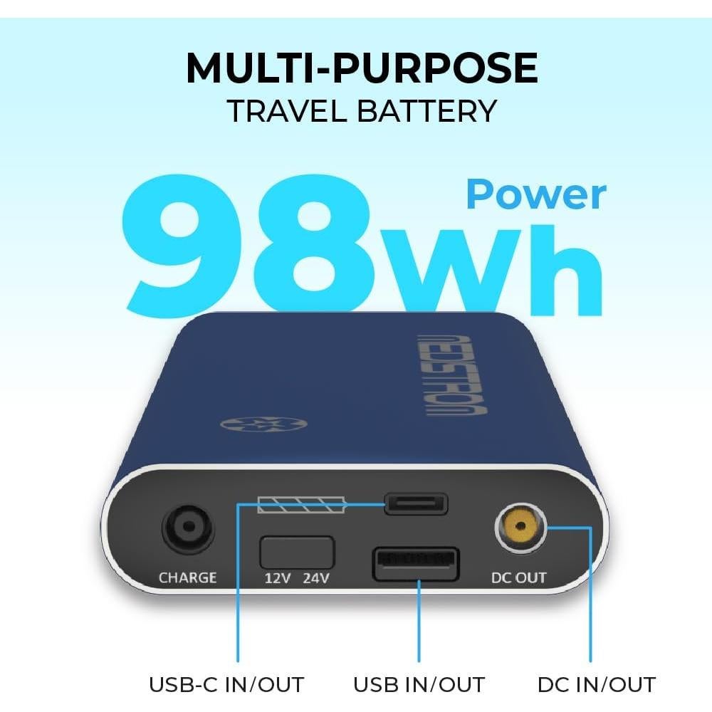 Batería de Respaldo CPAP Pilot Flex 98Wh - Aprobada TSA