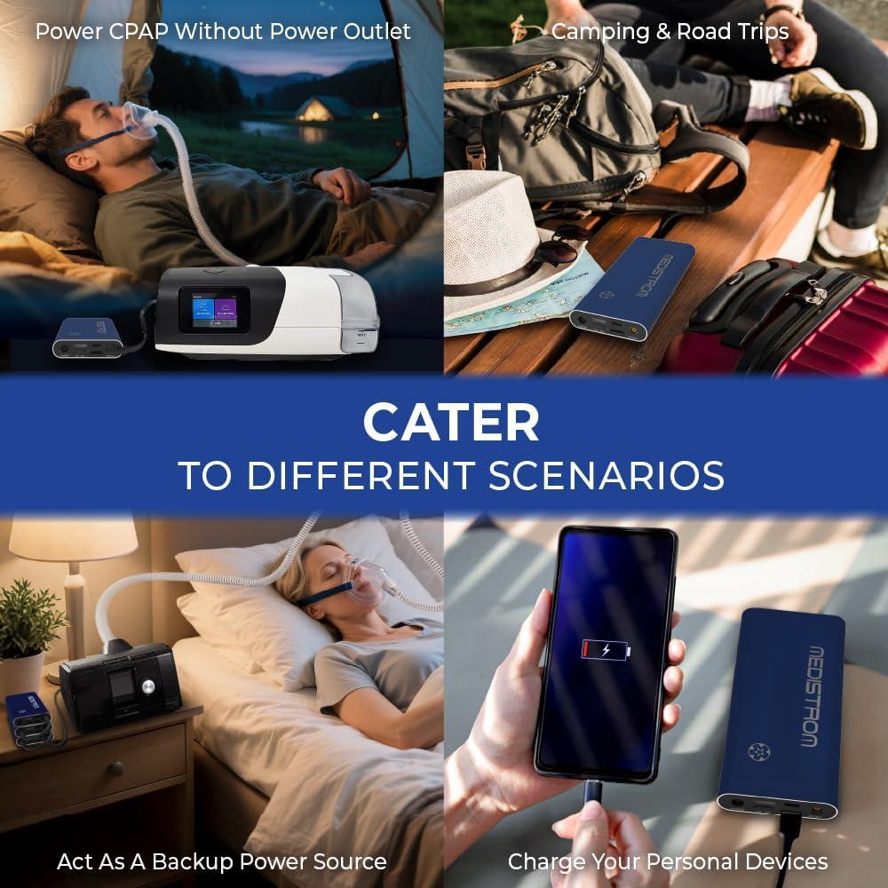 Batería de Respaldo CPAP Pilot Flex 98Wh - Aprobada TSA