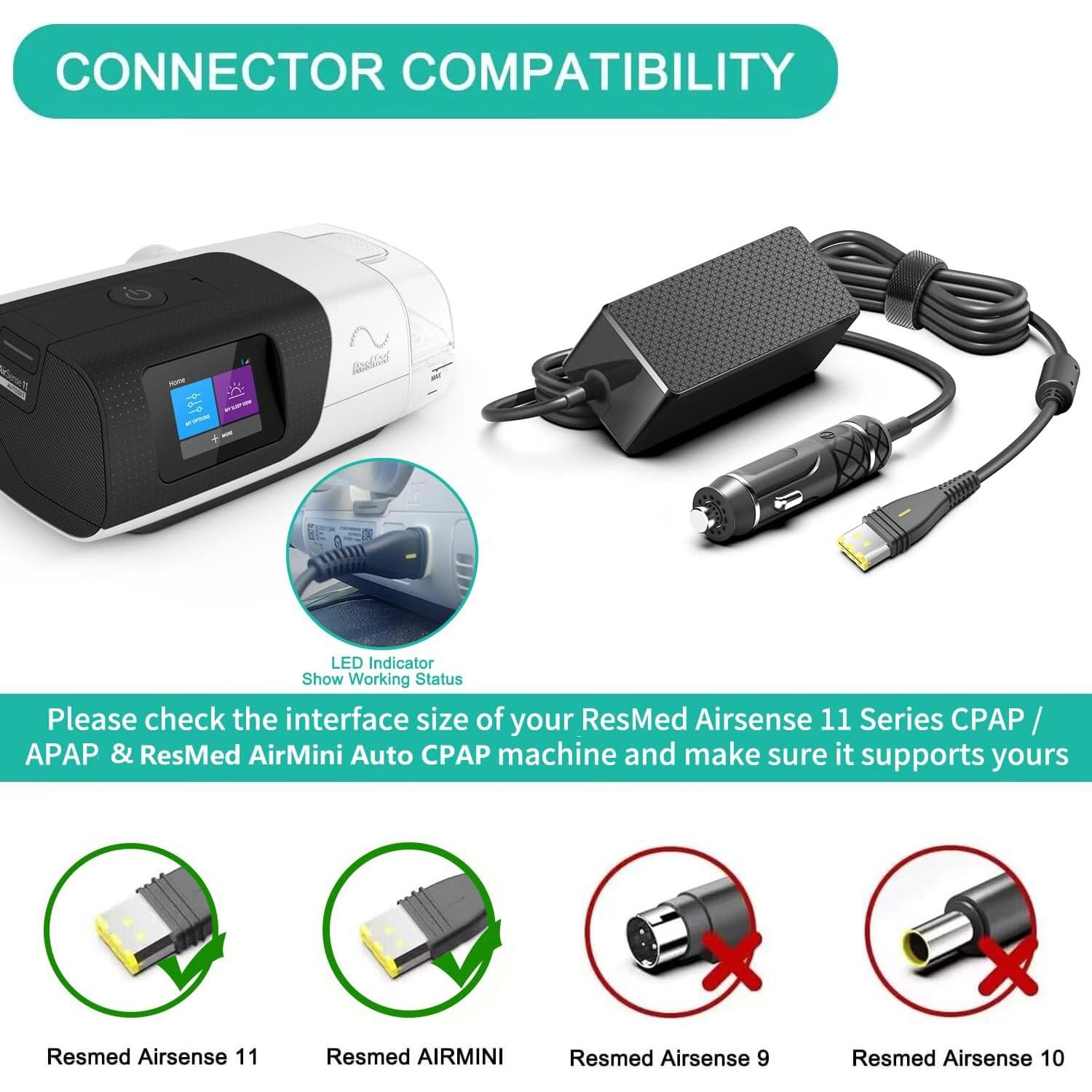 Adaptador de Corriente CC Resmed AirSense 11 65W 12V-24V
