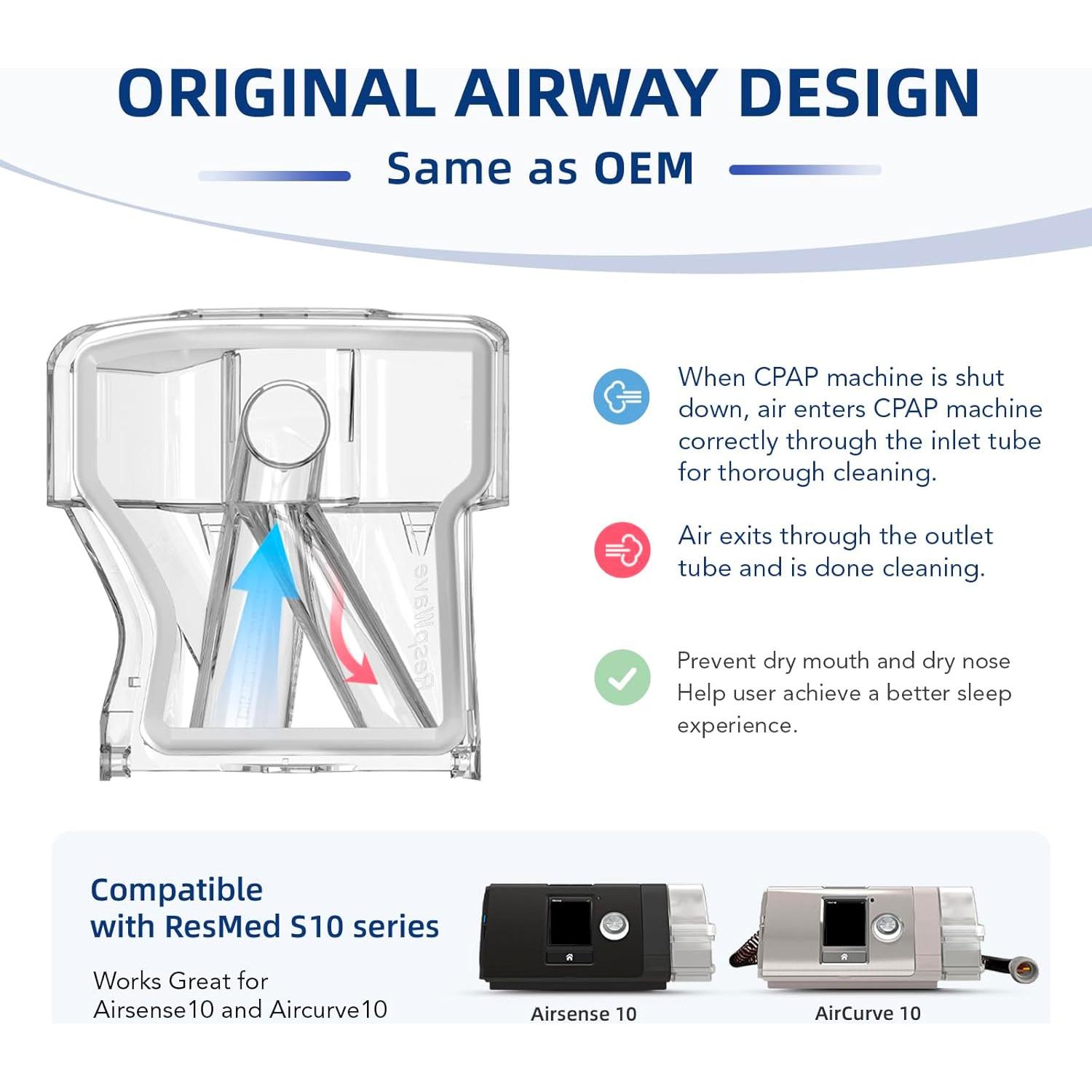 Cámara de Agua CPAP CUORD para AirSense 10 y Aircurve 10