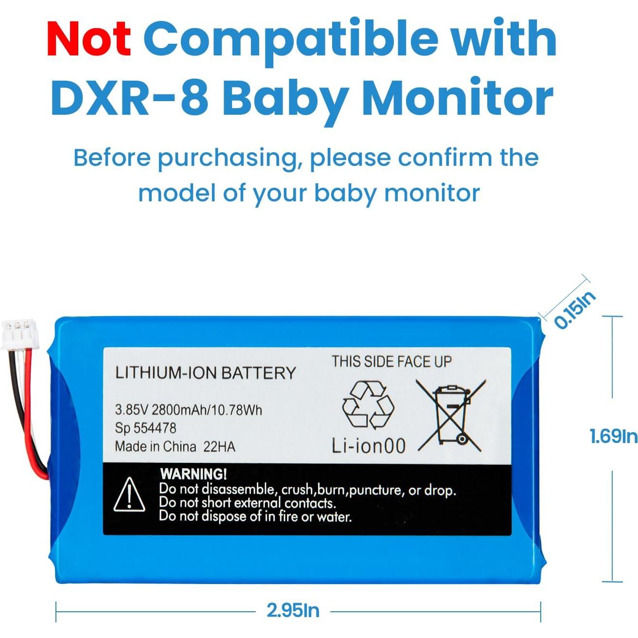 Batería de Reemplazo 7717 para Monitor Bebé Infant Optics DXR-8 Pro 2800mAh