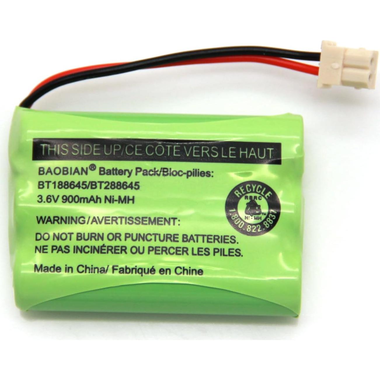 Batería Recargable Ni-MH 3.6V 900mAh BAOBIAN Compatible