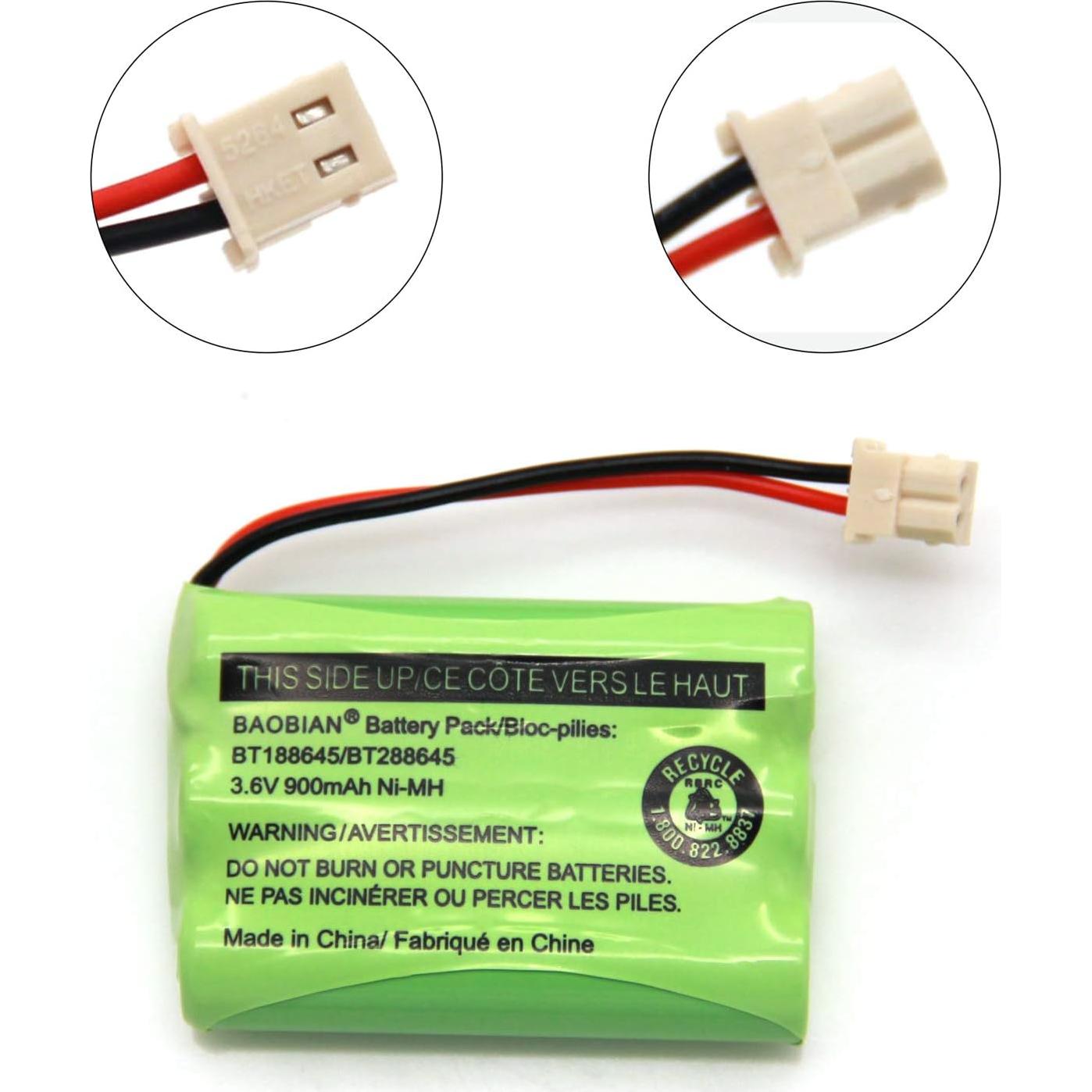 Batería Recargable Ni-MH 3.6V 900mAh BAOBIAN Compatible