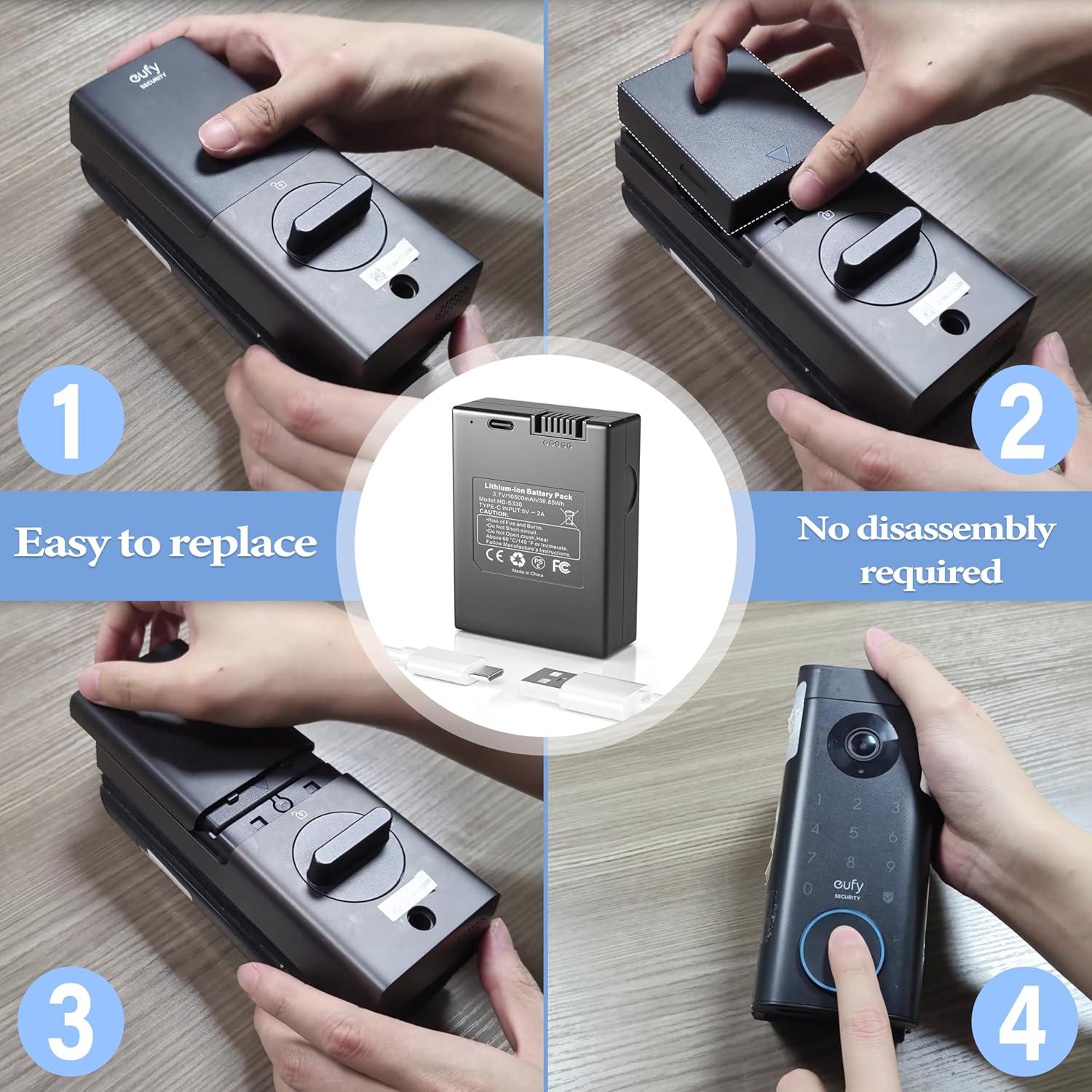 Batería Recargable S330 10500mAh para Eufy Security y SmartDrop