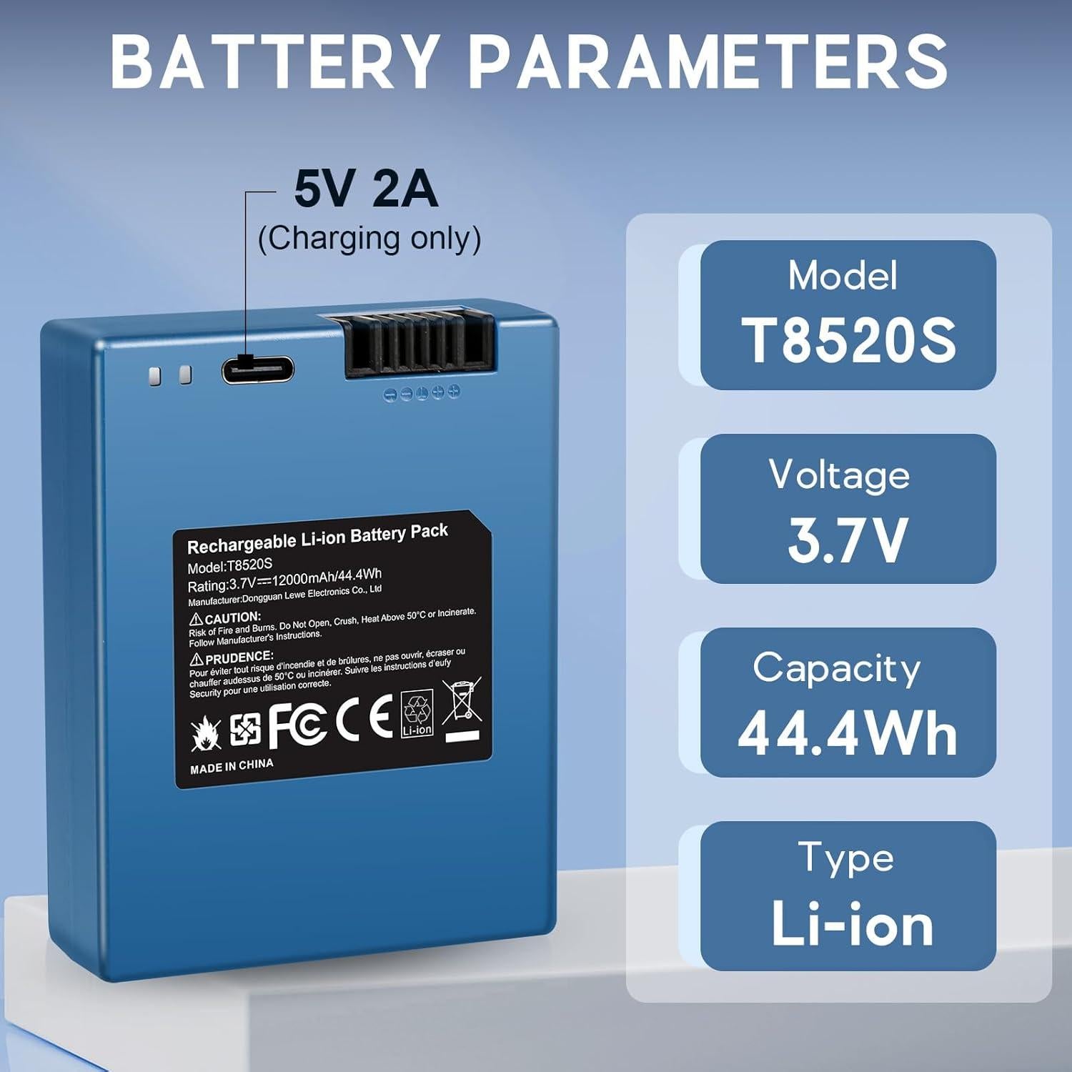 Batería Recargable 12000mAh eufy S220 S230 S231 S330 E330