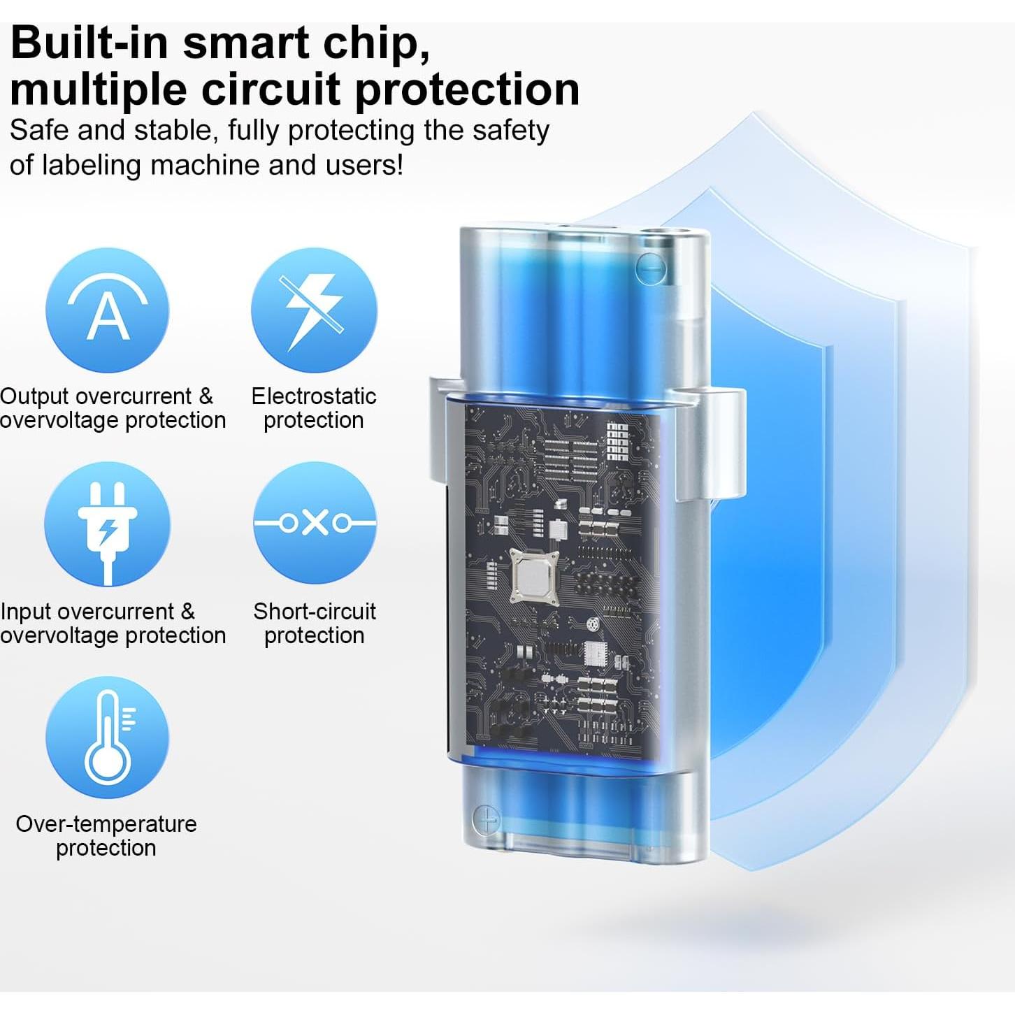Paquete de 2 Baterías Recargables Litio Brady M210 2400mAh USB-C