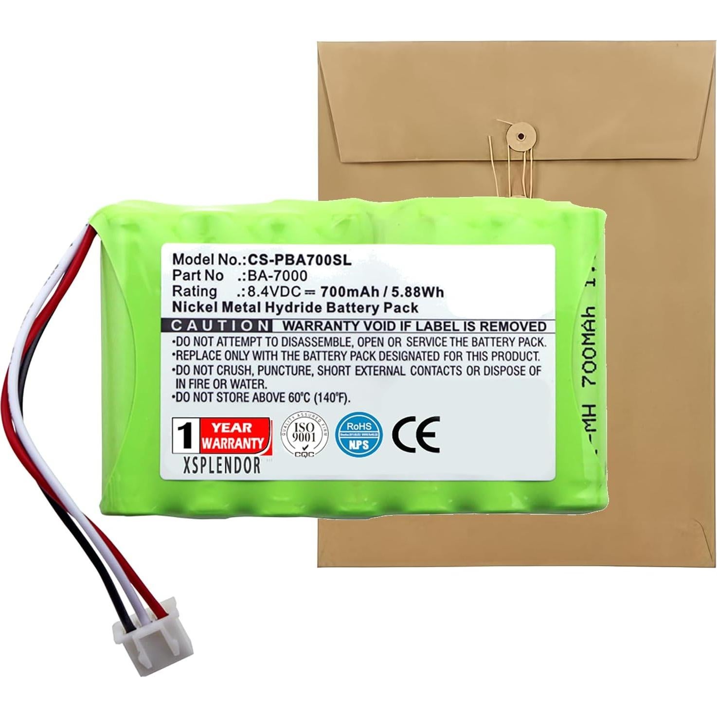 Batería de Reemplazo XSPLENDOR para Impresora Brother PT-7600 700mAh