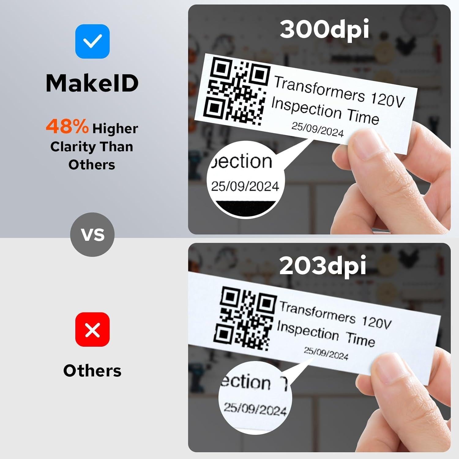 Impresora de Etiquetas Industrial MakeID P31S - Portátil 2x4cm