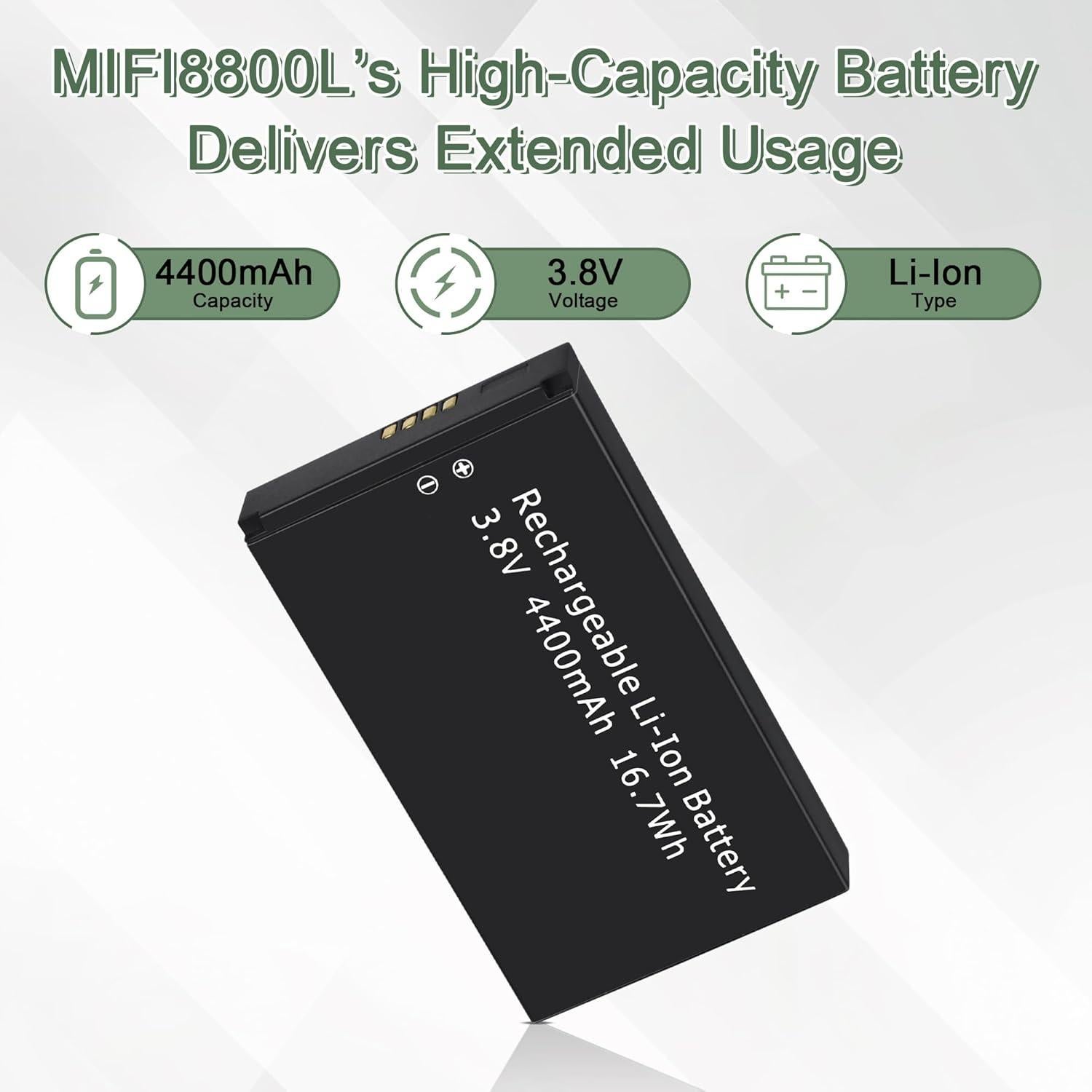 Batería de Reemplazo MiFi 8800L Inseego 3.8V 4400mAh