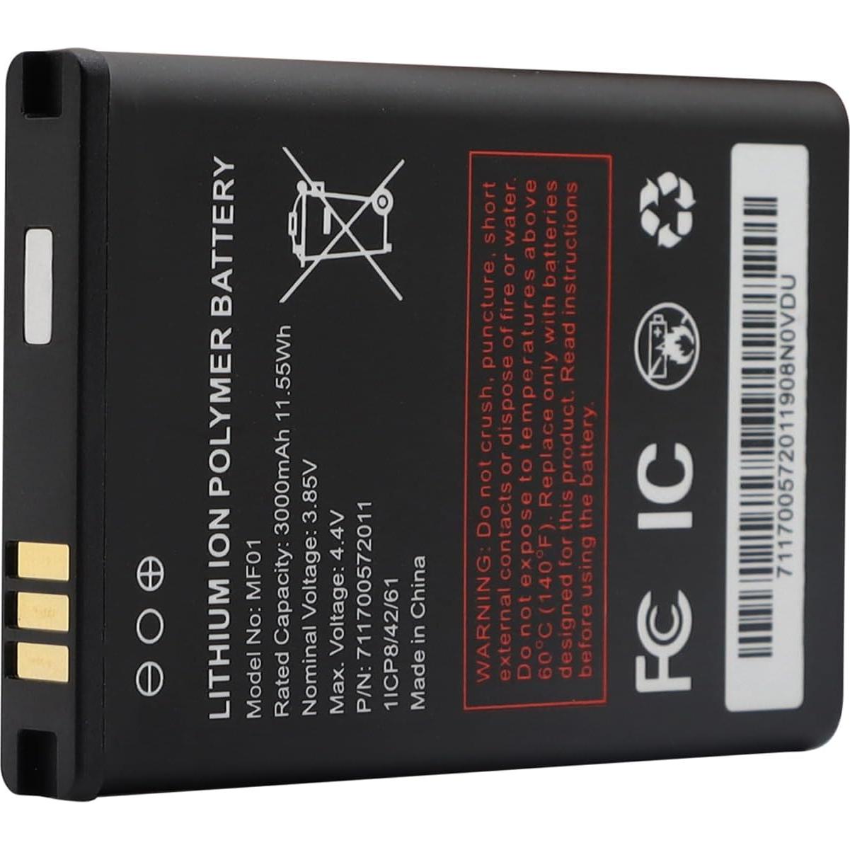 Batería de Reemplazo WUHAO MF01 3000mAh para Turbo Hotspot 2