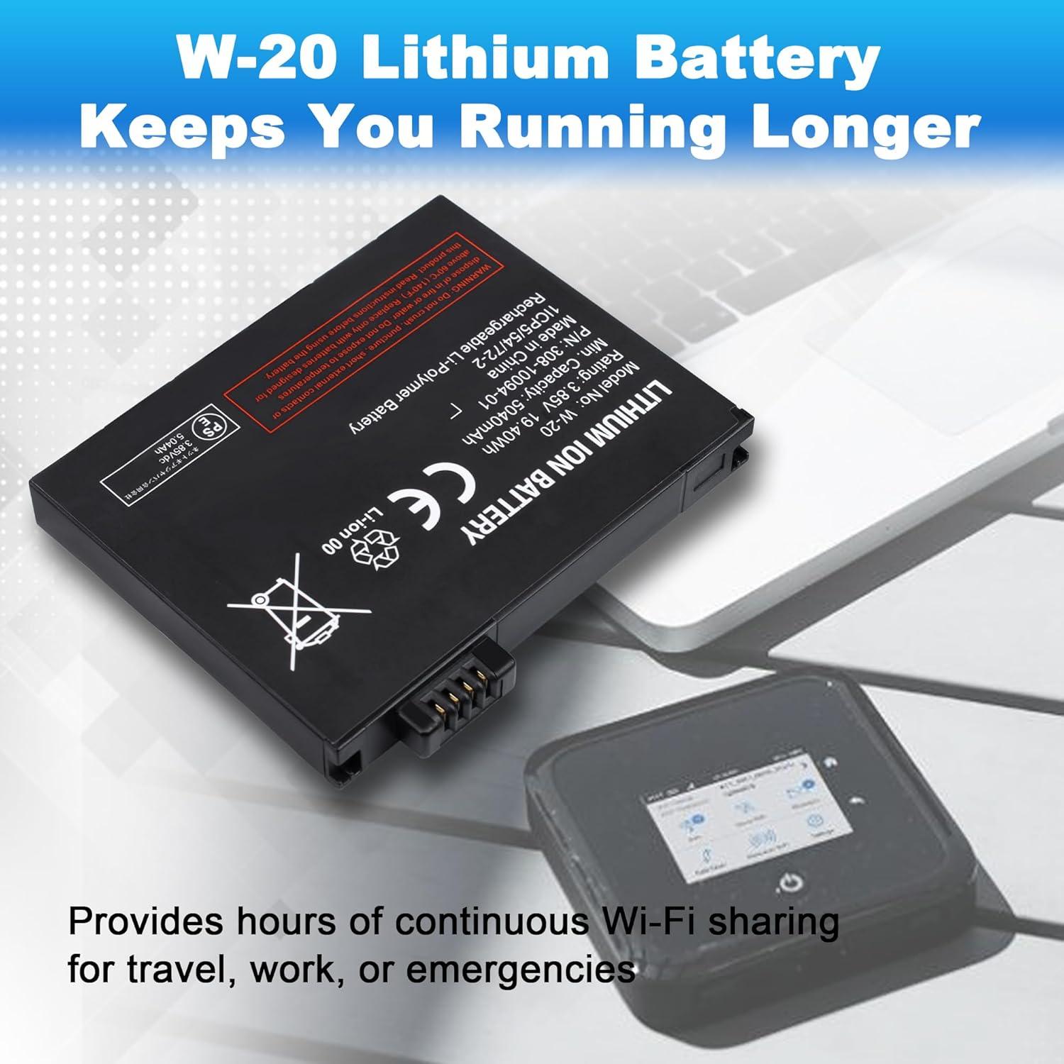 Batería de iones de litio Netgear W-20 para Hotspot Nighthawk
