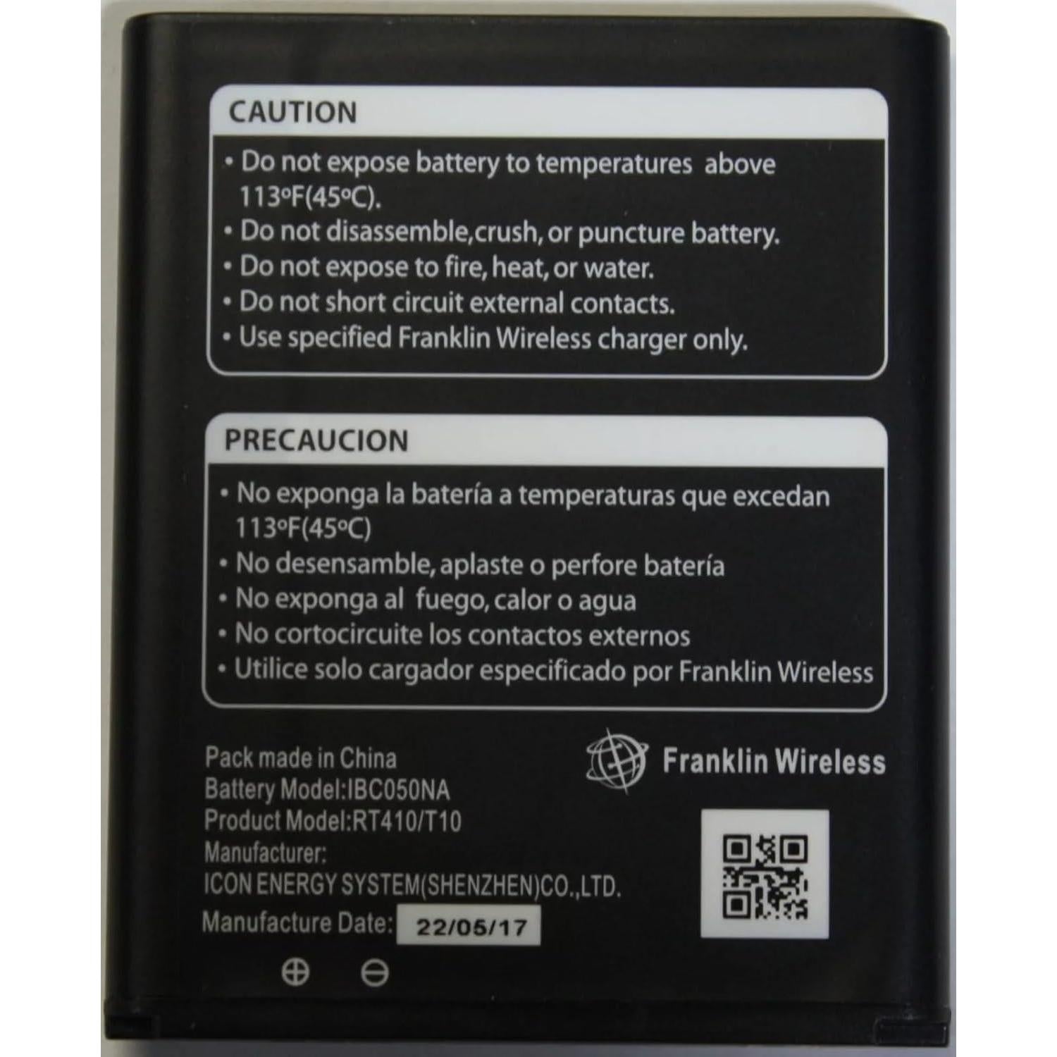 Batería Original Franklin T10 (RT410) 3000mAh