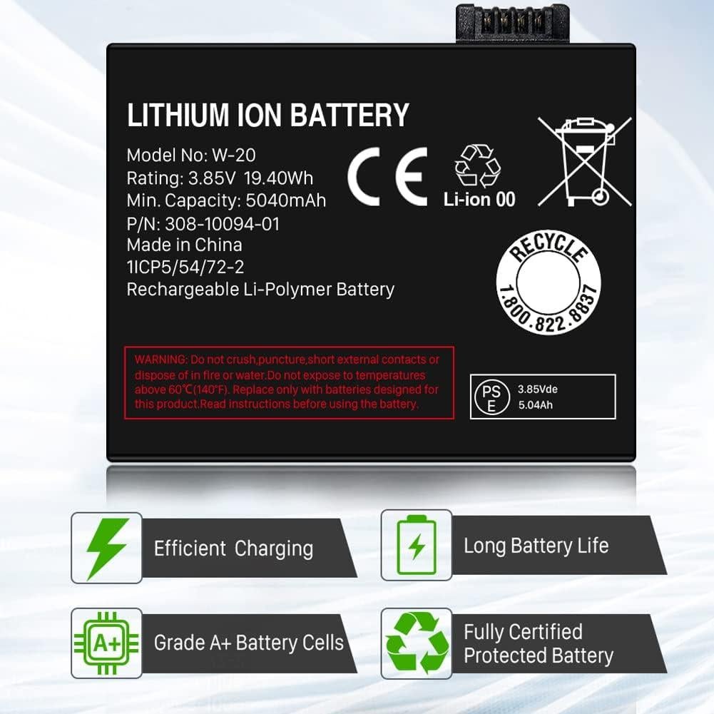 Batería de Reemplazo SHENMZ W-20 5040mAh para NETGEAR Nighthawk 5G