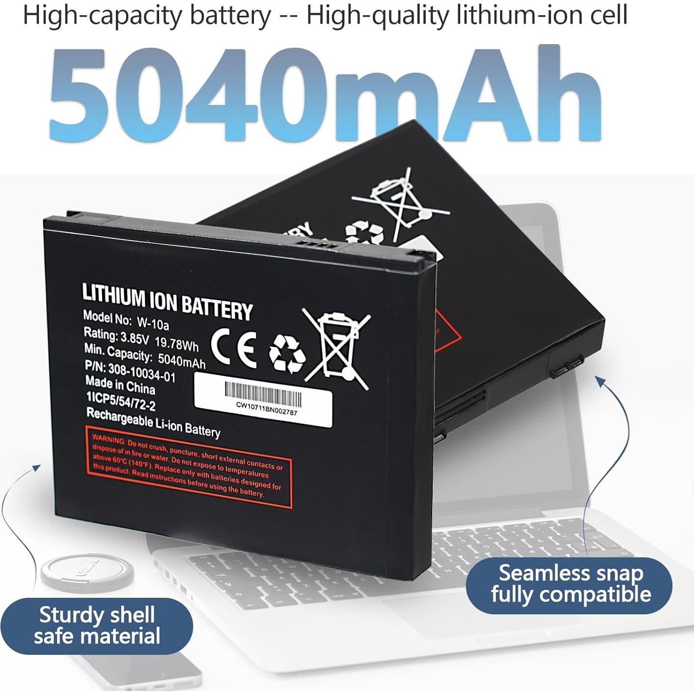 Batería de iones de litio W-10a para Netgear MR1100 5040mAh