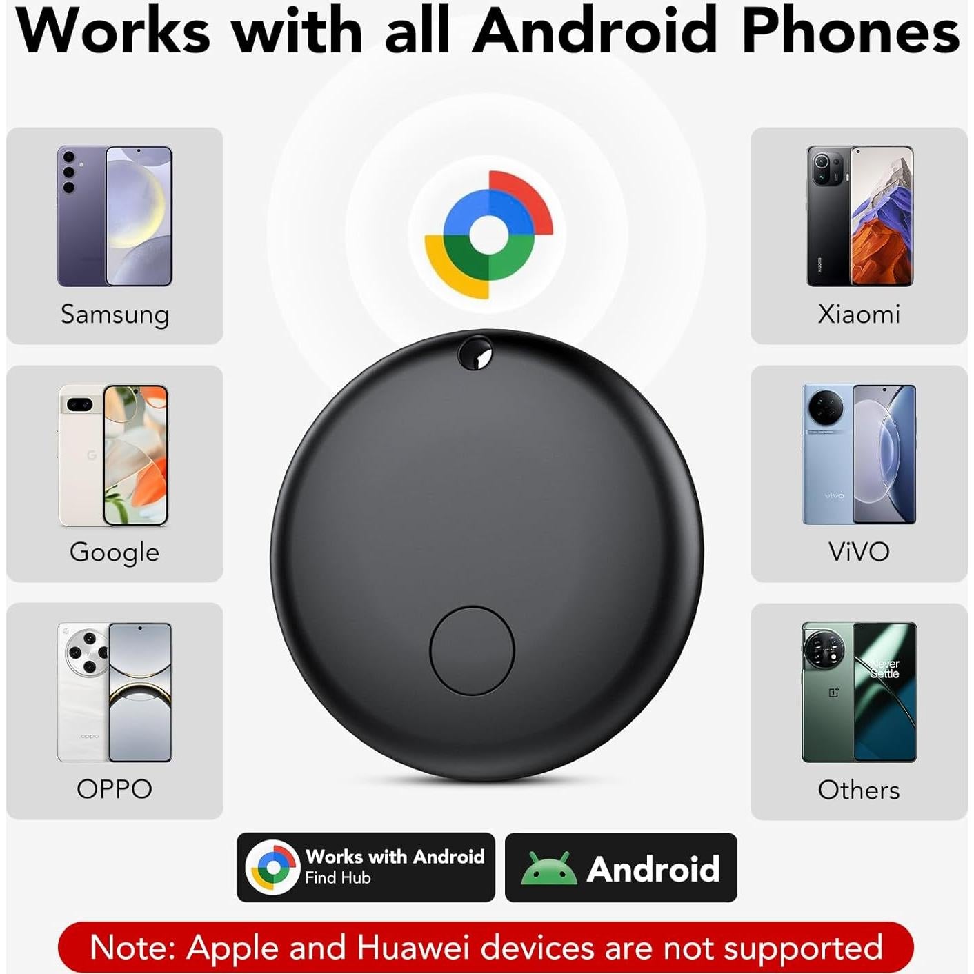 Rastreador Aéreo Bluetooth Ajblg - Paquete de 4, IP68