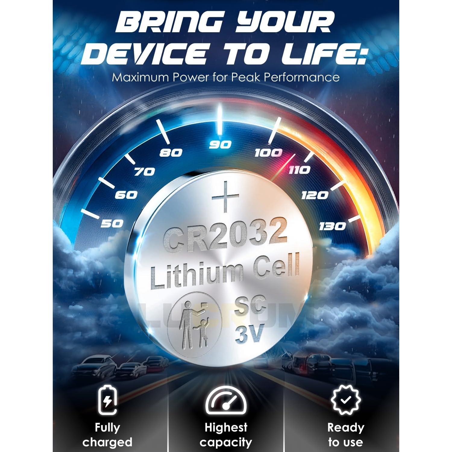 Baterías CR2032 Lucrum 3V para Apple Airtag - 2 Pcs 240mAh