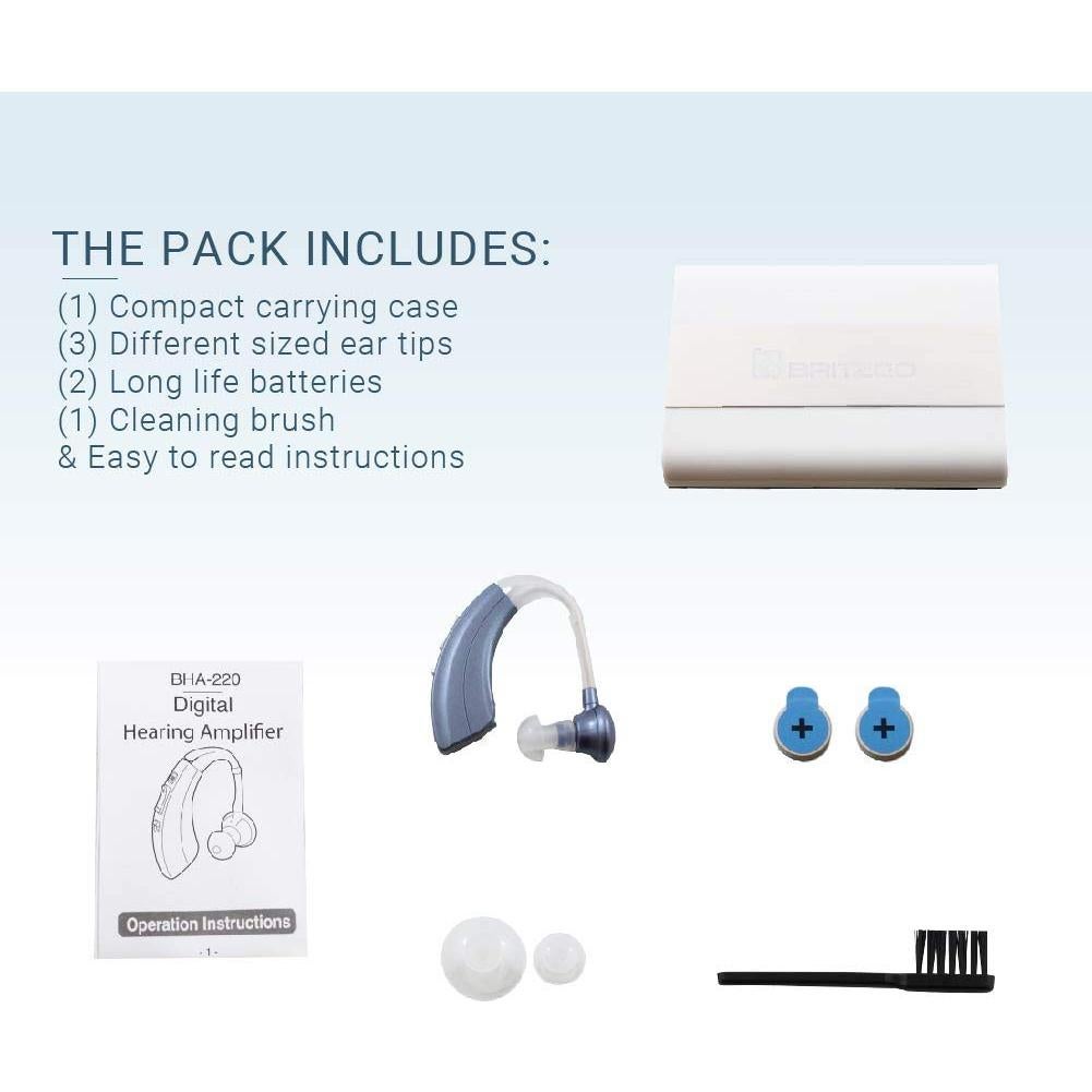 Amplificadores de Audición Digital Britzgo BHA-220D Azul 500h