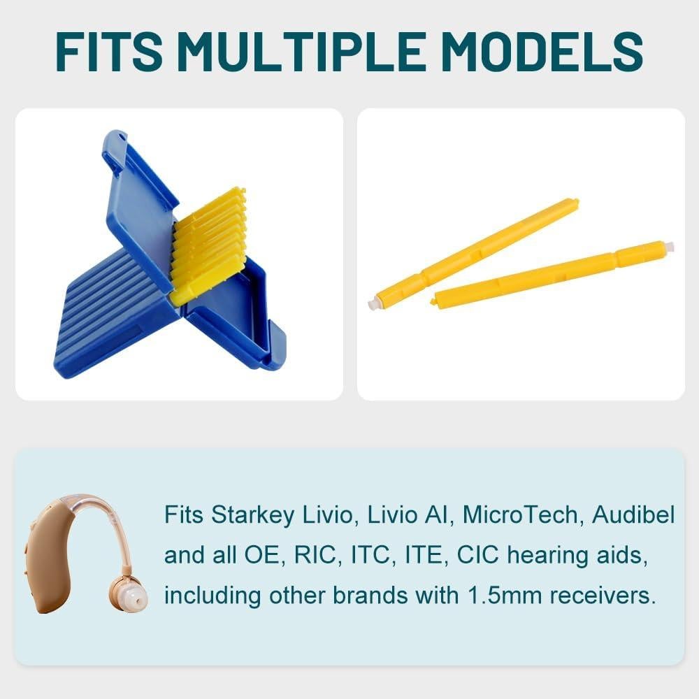 Protectores de Cera para Audífonos Starkey - 4 Paquetes, 32 Piezas