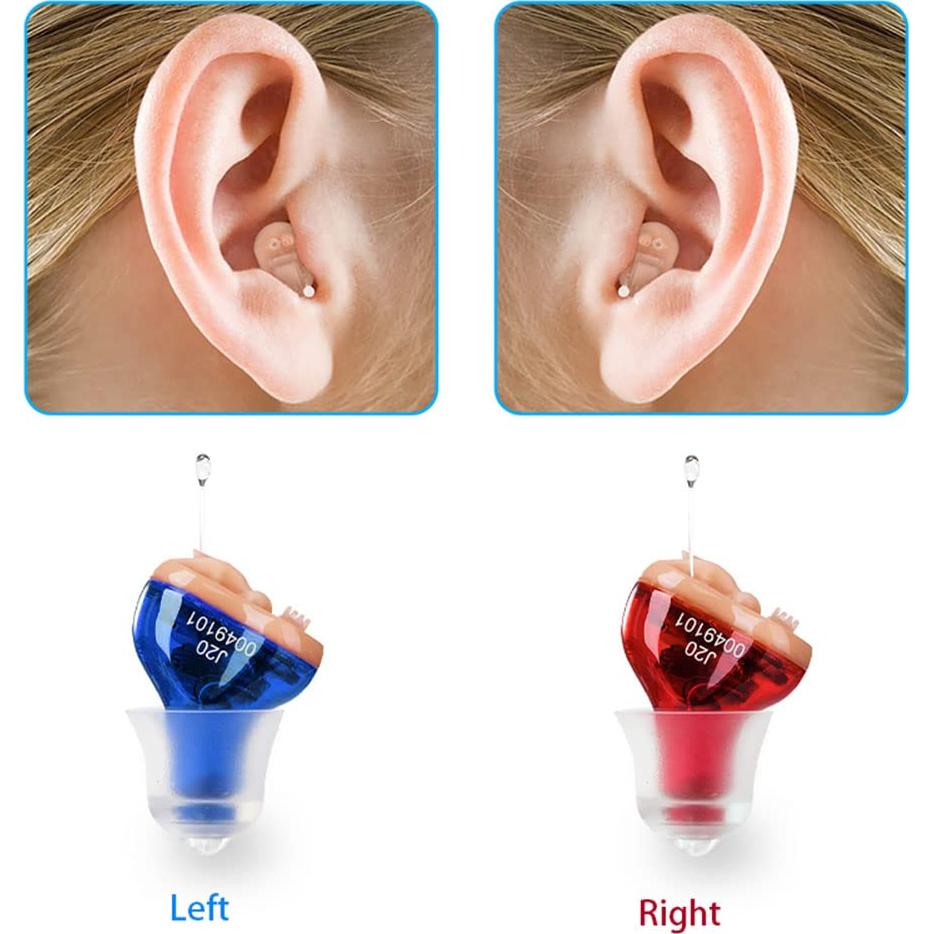 Audífono Amplificador de Sonido IncenSonic J20 Rojo Derecho