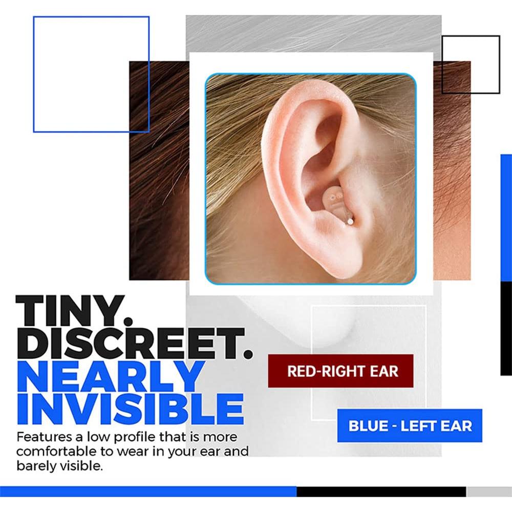 Audífono Amplificador de Sonido IncenSonic J20 Rojo Derecho