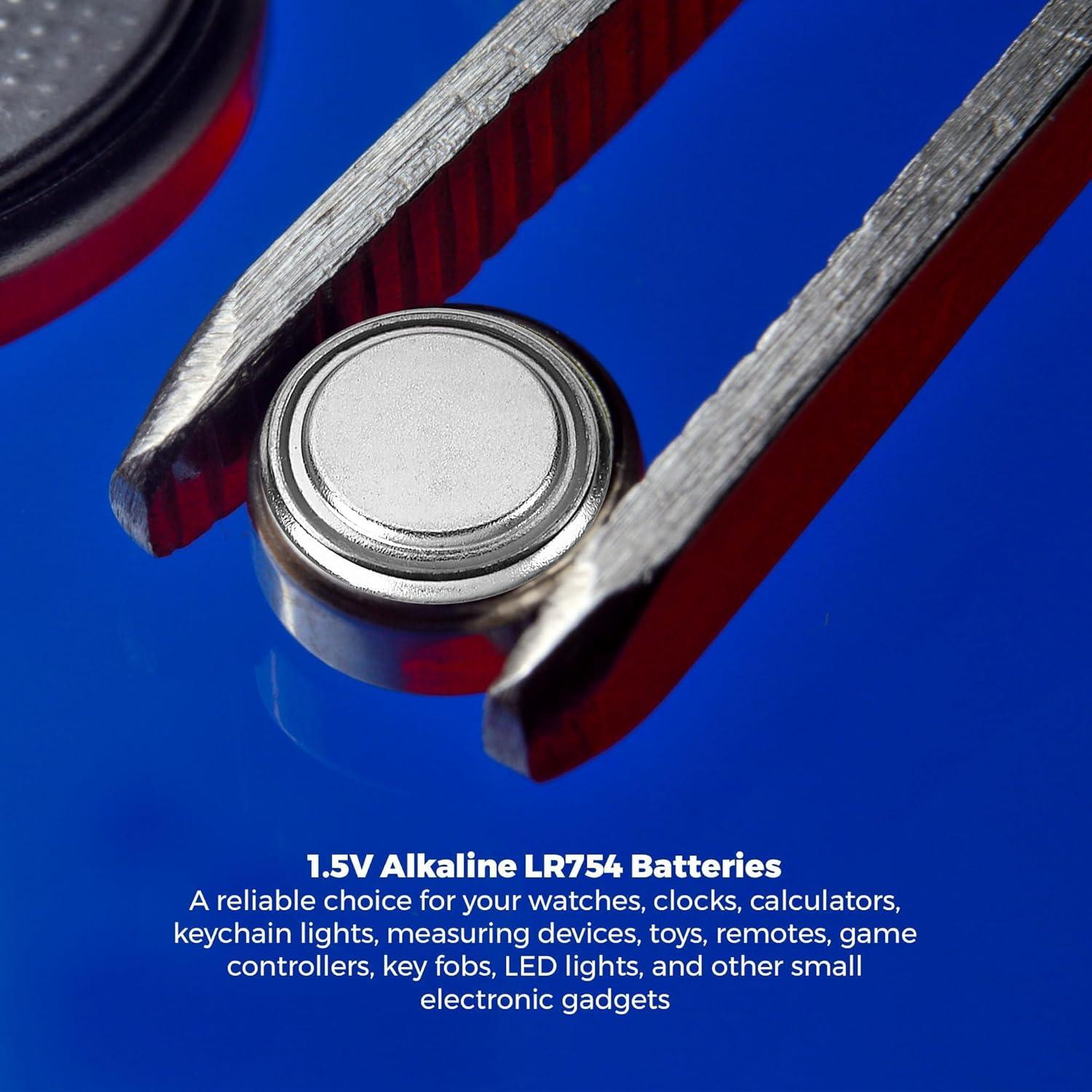 Baterías Alcalinas MEDca AG5 LR754 - Paquete de 60 - 1.5V