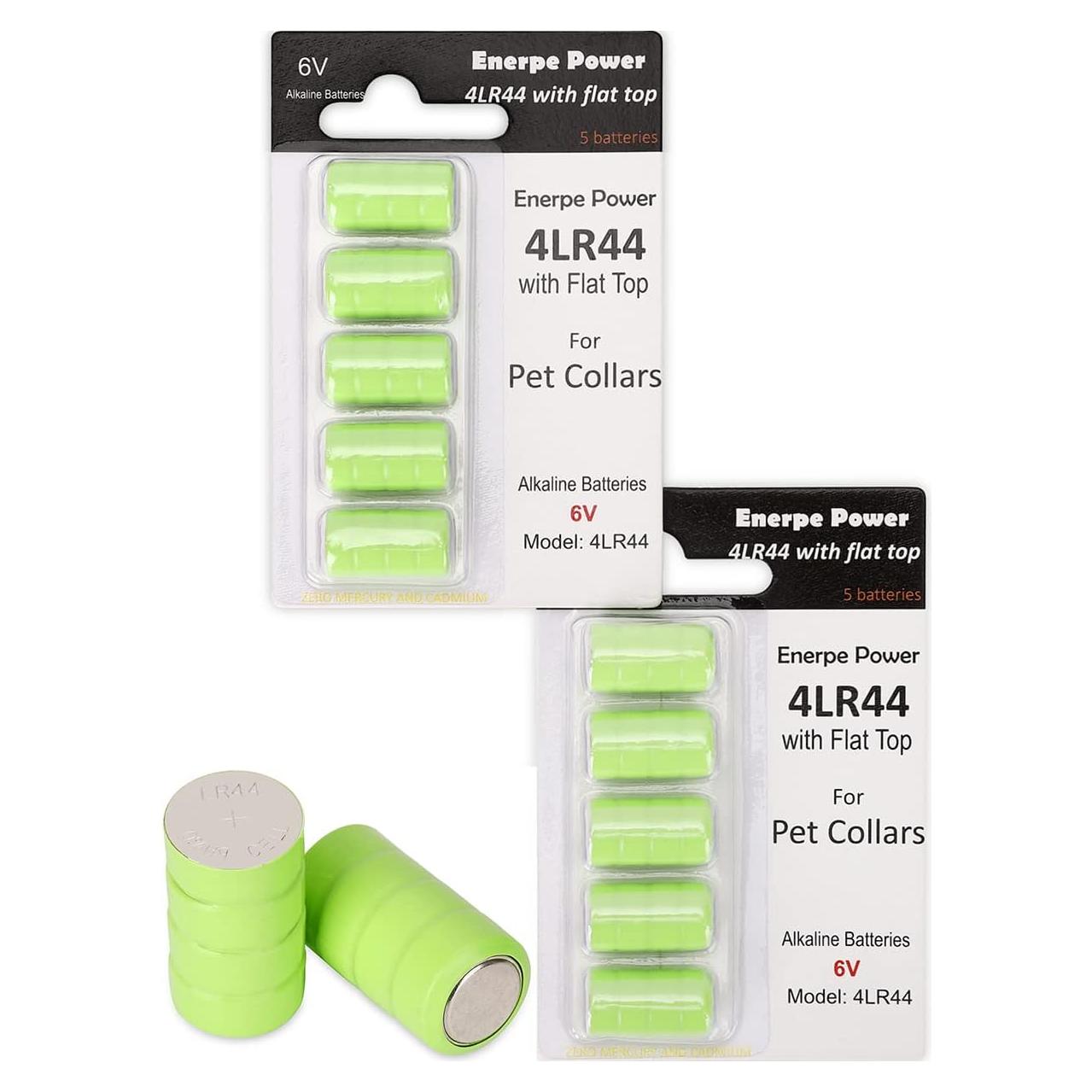 Baterías 4LR44 Enerpe 10-Pack para Collares de Perro