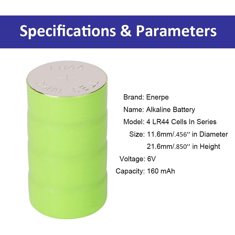 Baterías 4LR44 Enerpe 10-Pack para Collares de Perro