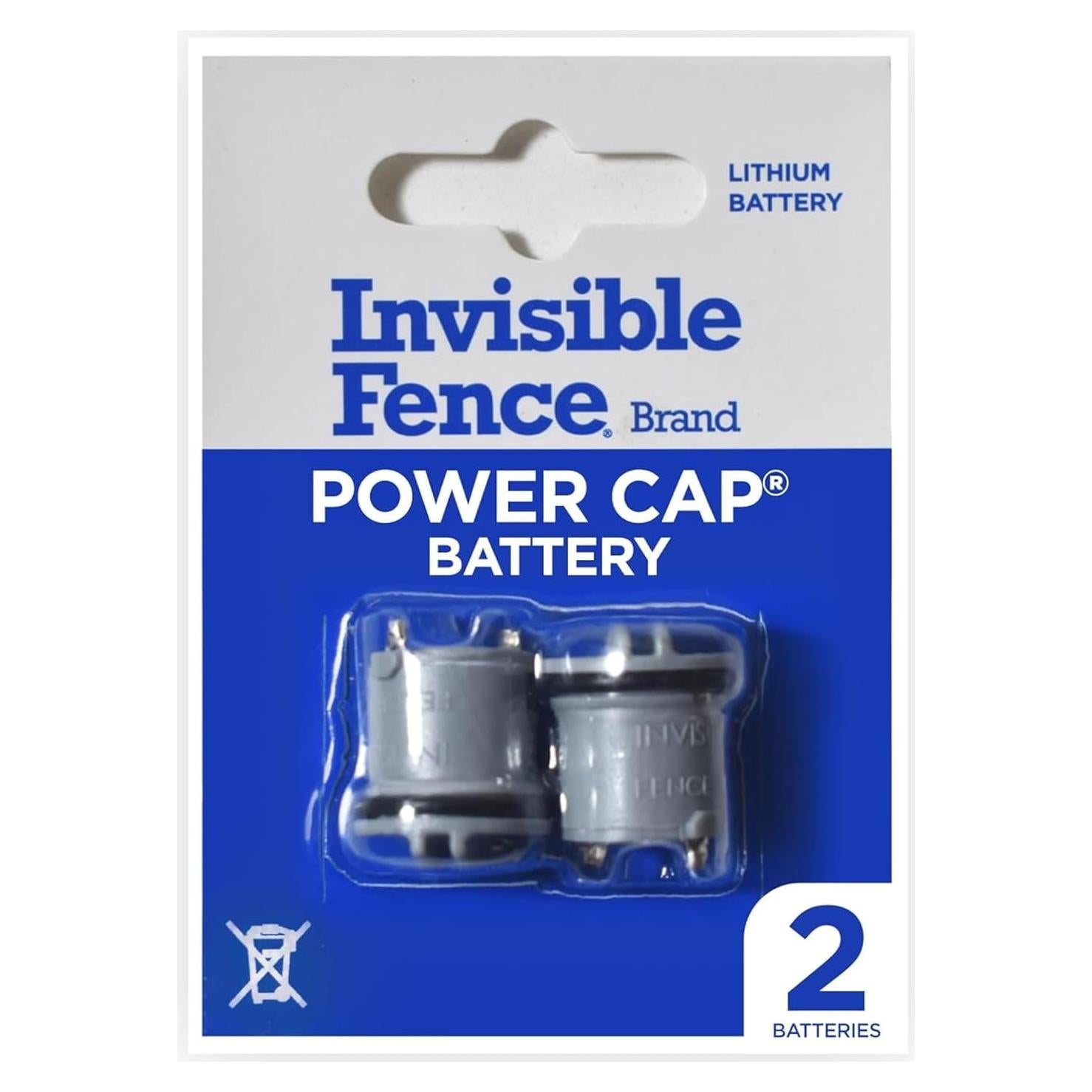 Batería Power Cap Invisible Fence - Reemplazo para collares - Paquete de 2