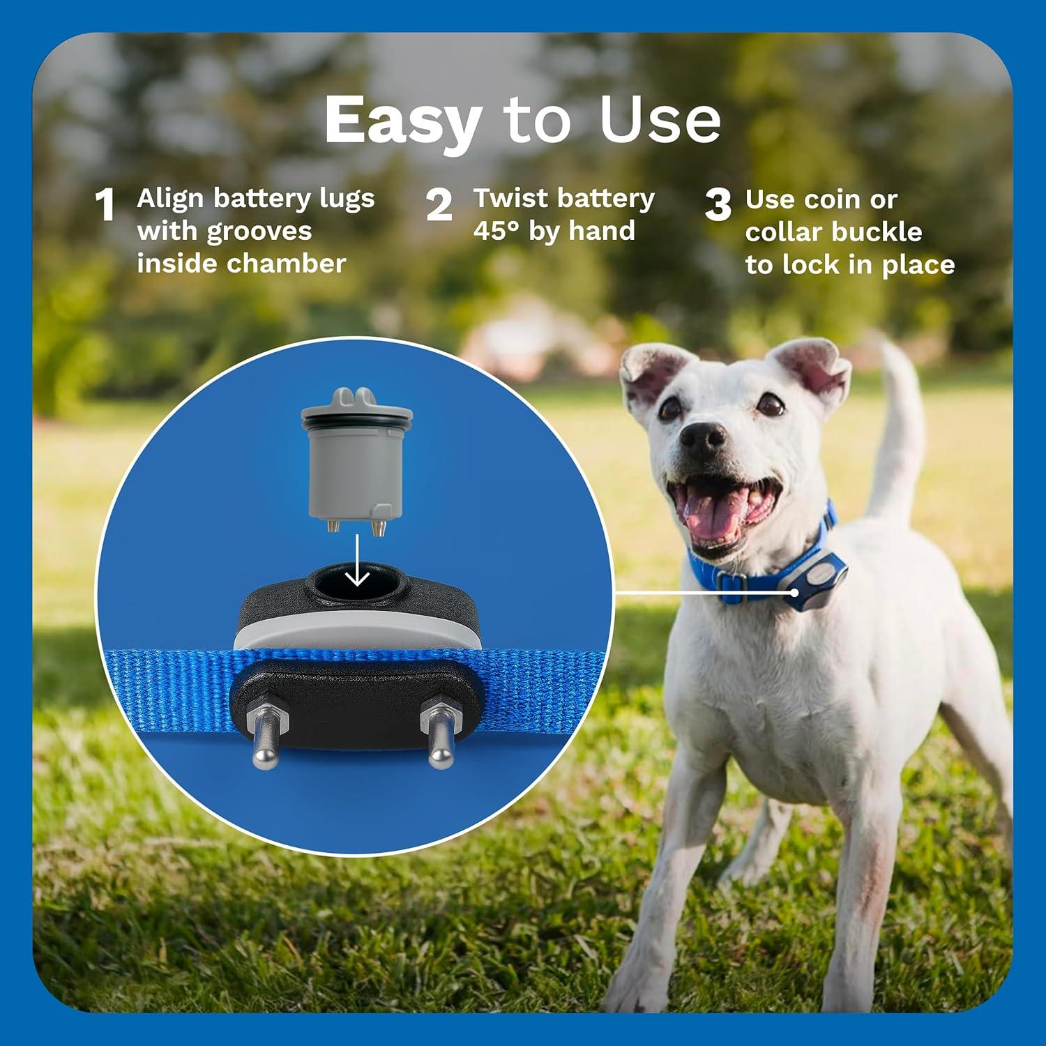 Batería Power Cap Invisible Fence - Reemplazo para collares - Paquete de 2