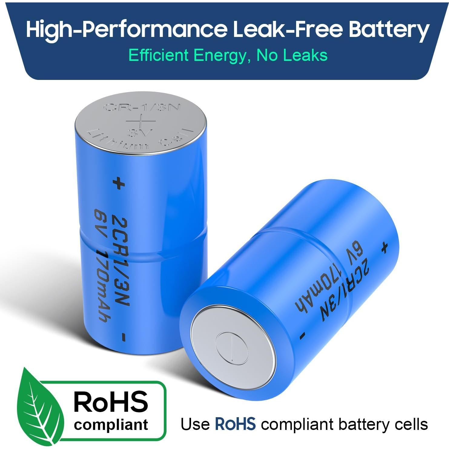 Baterías 2CR1/3N 6V para Receptor Collar Perro - 4 Unidades